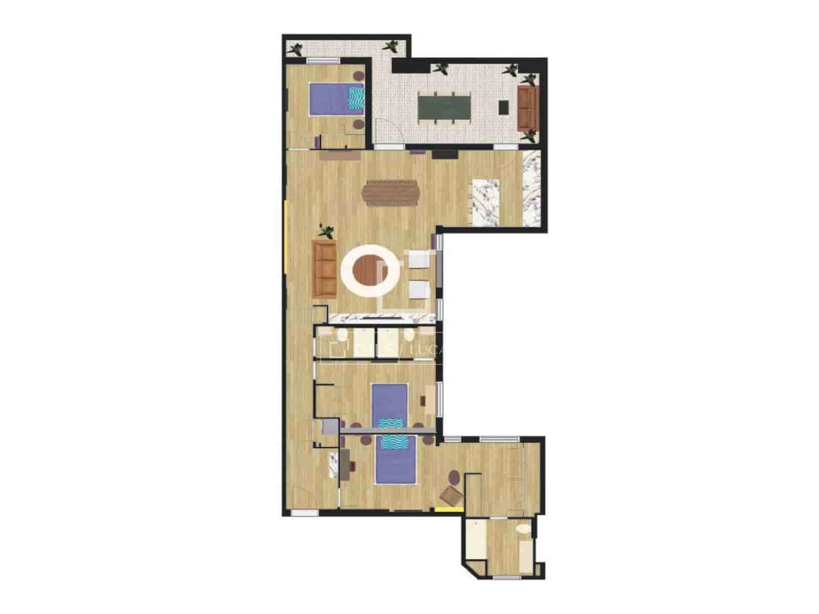 2 slaapkamer Penthouse te koop in Madrid stad - € 1.965.000 (Ref: 9720806)