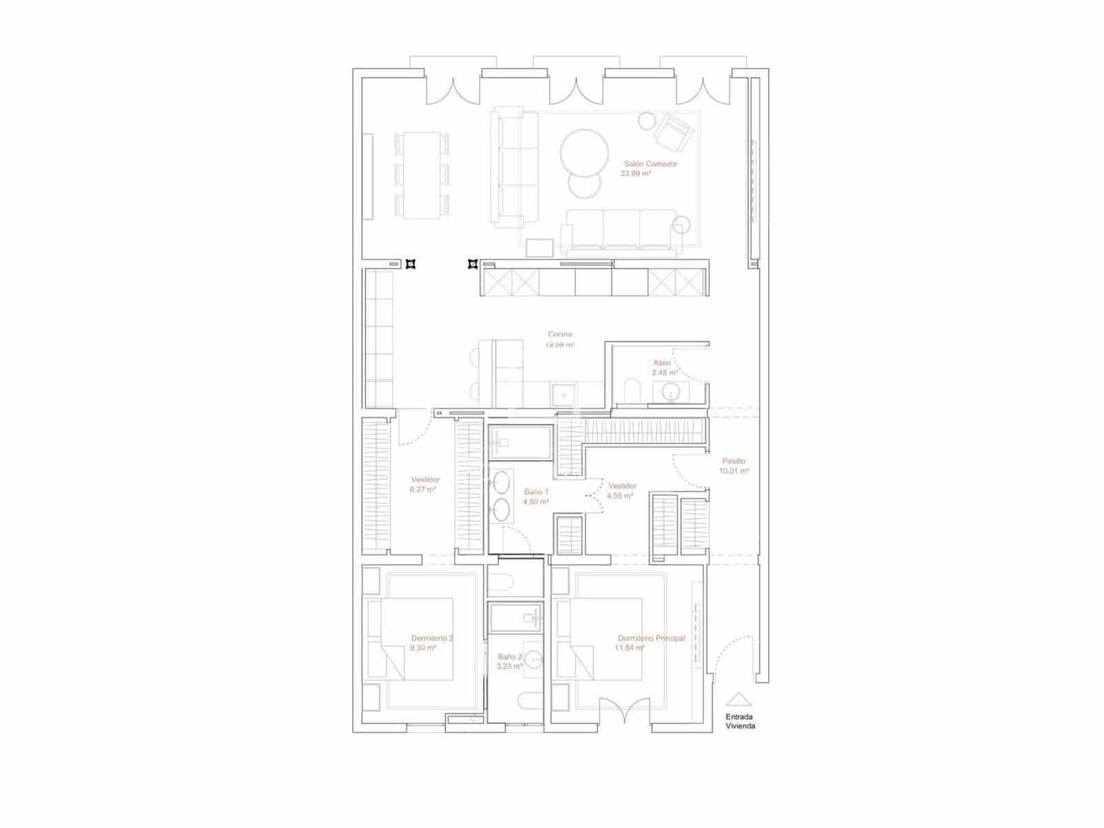 2 Zimmer Apartment zu verkaufen in Madrid Stadt - 2.490.000 € (Ref: 9724960)