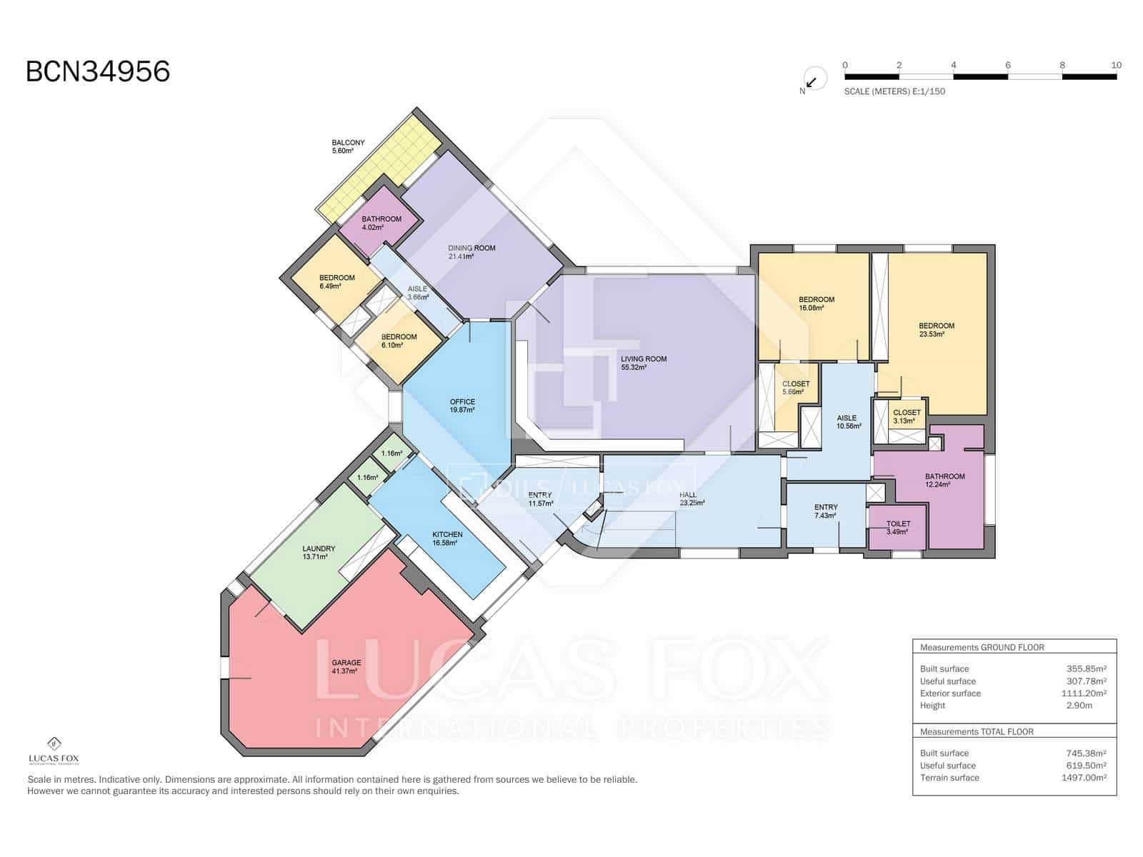 10 chambre Villa/Maison à vendre à Barcelone ville avec piscine garage - 5 500 000 € (Ref: 9725107)