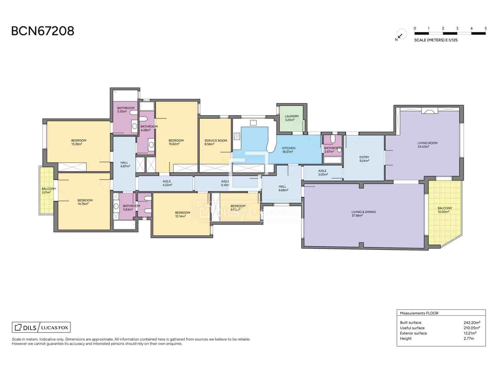 Apartamento de 6 habitaciones en Barcelona ciudad en venta con garaje - 1.475.000 € (Ref: 9730785)