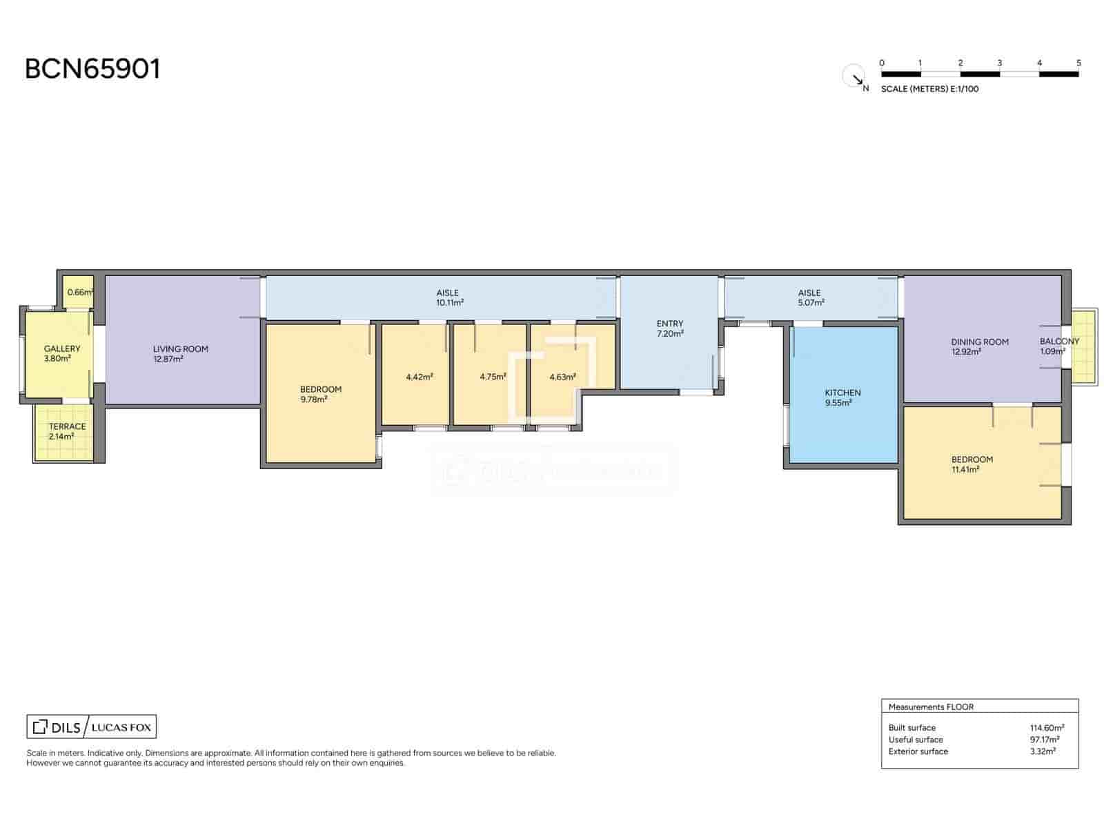 Apartamento de 5 habitaciones en Barcelona ciudad en venta - 750.000 € (Ref: 9733581)