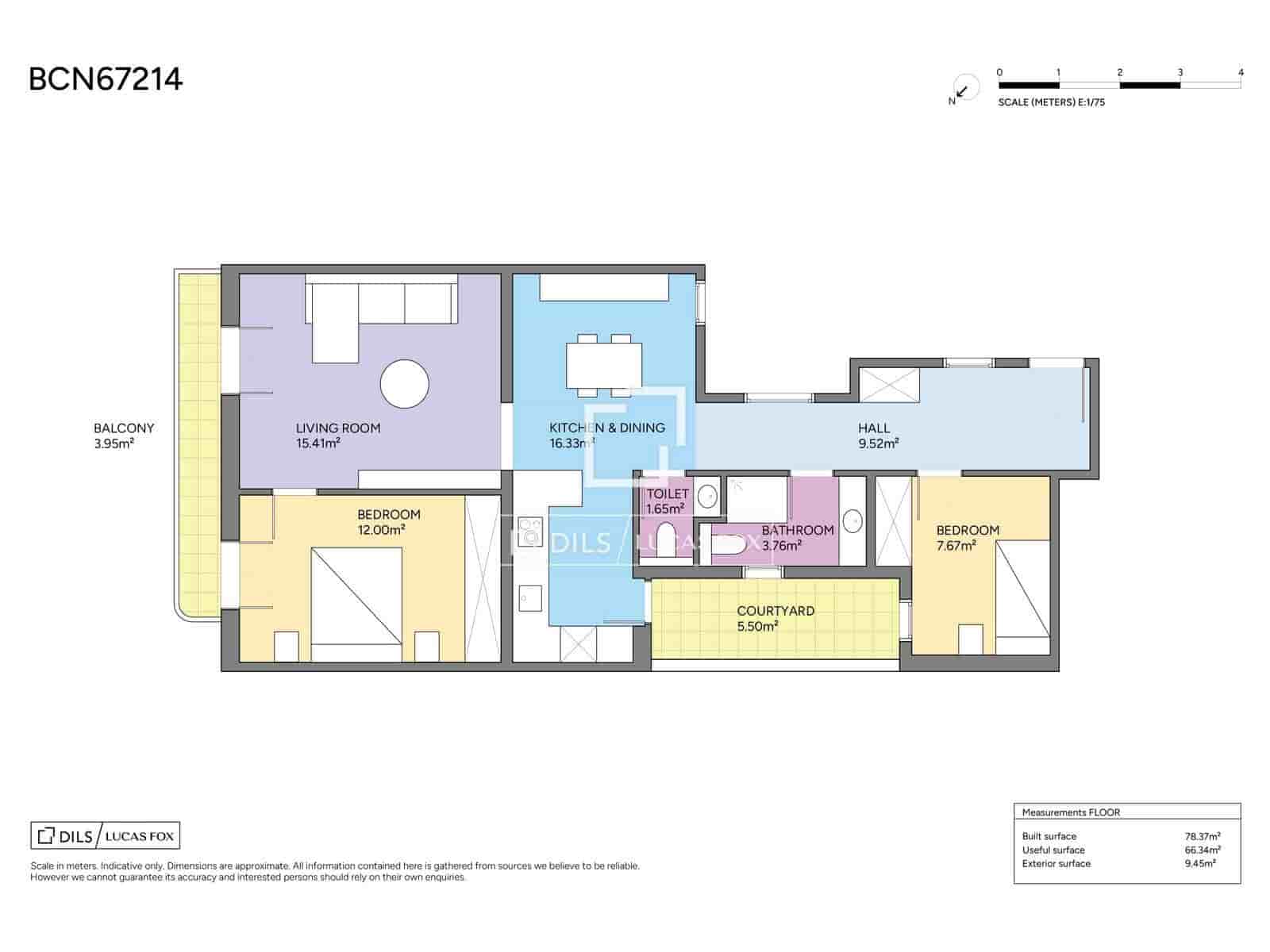 2 bedroom Apartment for sale in Barcelona city - € 575,000 (Ref: 9733971)