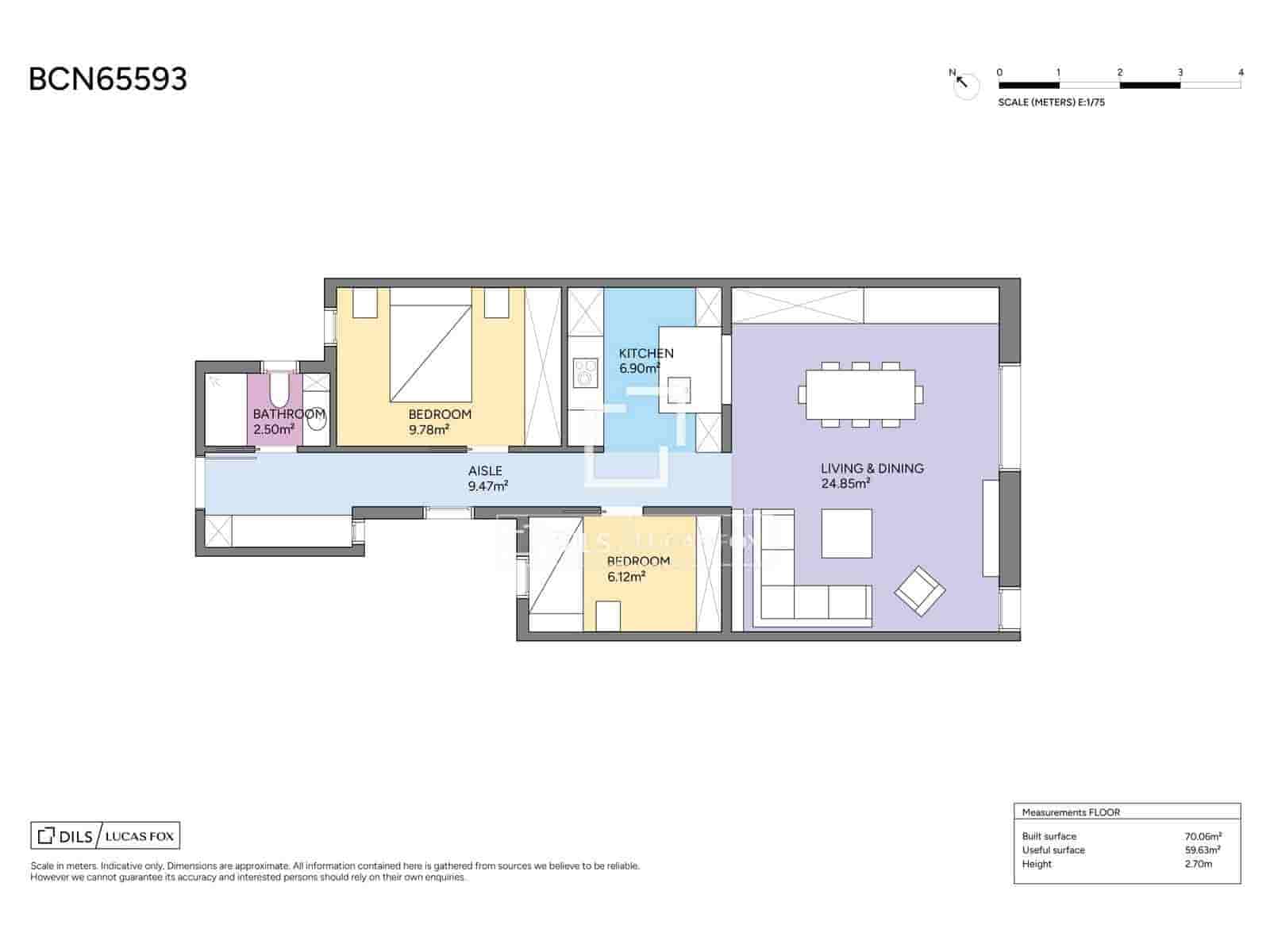 2 camera da letto Appartamento in vendita in Barcelona citta - 550.000 € (Rif: 9735945)