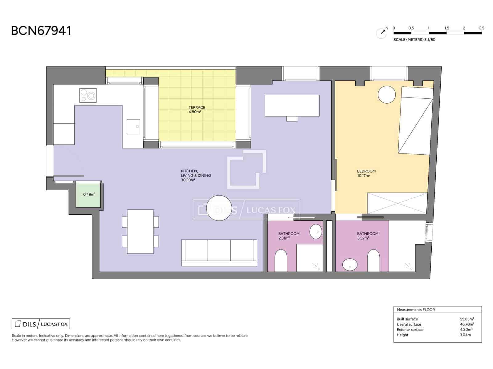 1 sovrum Lägenhet till salu i Barcelona stad med pool - 459 000 € (Ref: 9736113)