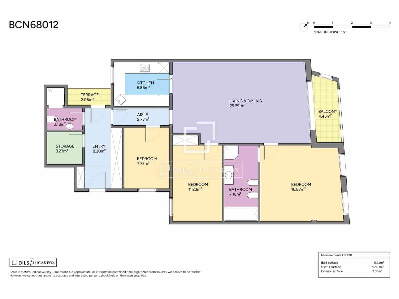3 makuuhuone Huoneisto myytävänä paikassa Barcelona kaupunki - 820 000 € (Ref: 9740460)