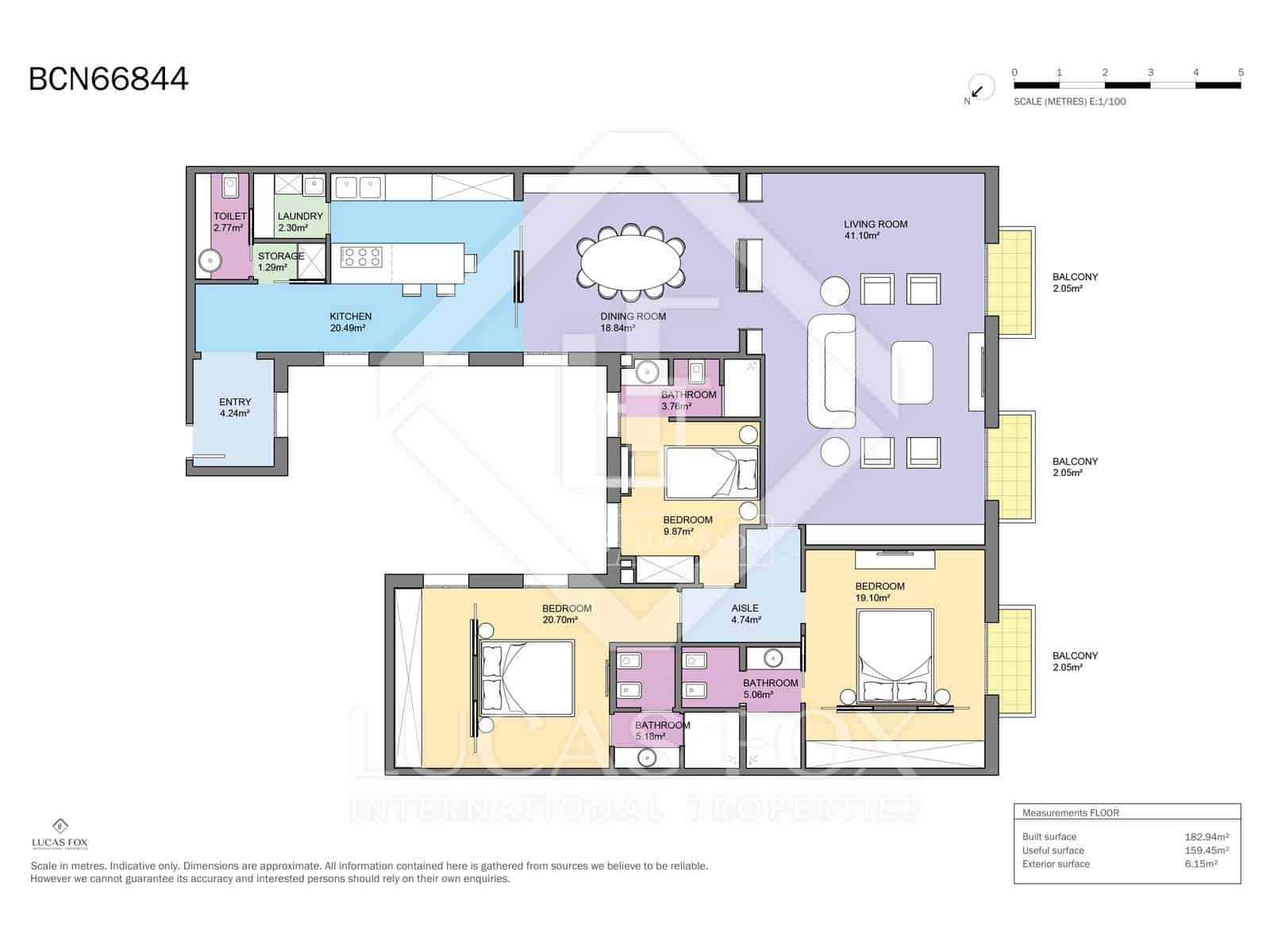 3 makuuhuone Huoneisto myytävänä paikassa Barcelona kaupunki - 2 150 000 € (Ref: 9748354)