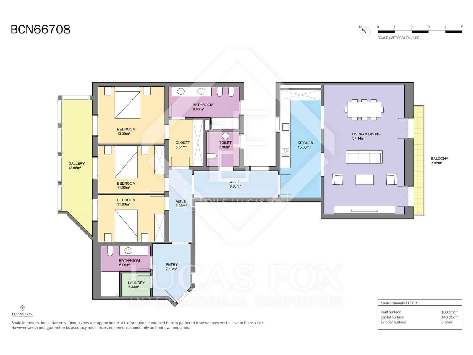 3 camera da letto Appartamento in vendita in Barcelona citta con piscina - 2.300.000 € (Rif: 9748355)