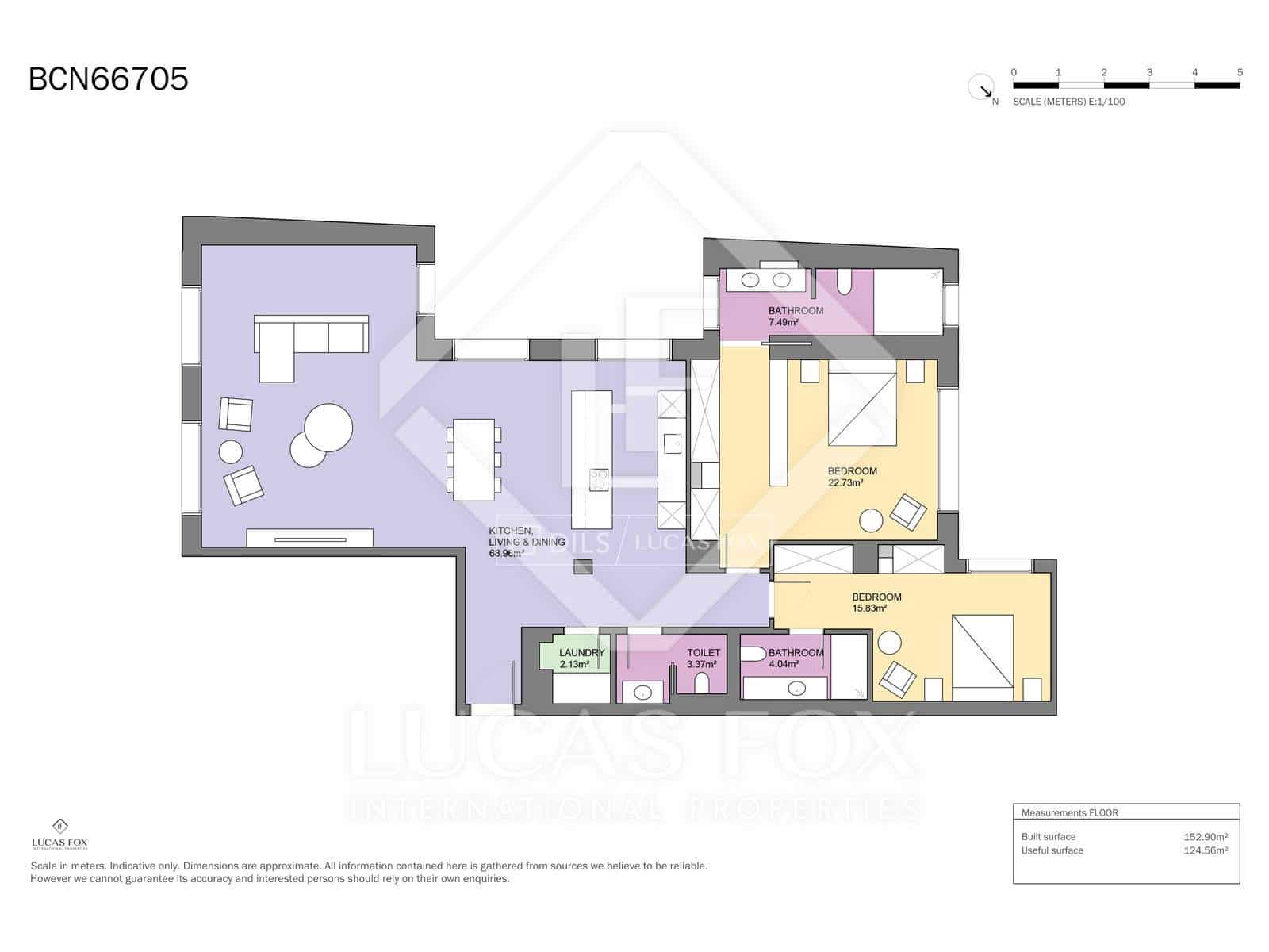 Apartamento de 2 habitaciones en Barcelona ciudad en venta con piscina - 2.200.000 € (Ref: 9748357)