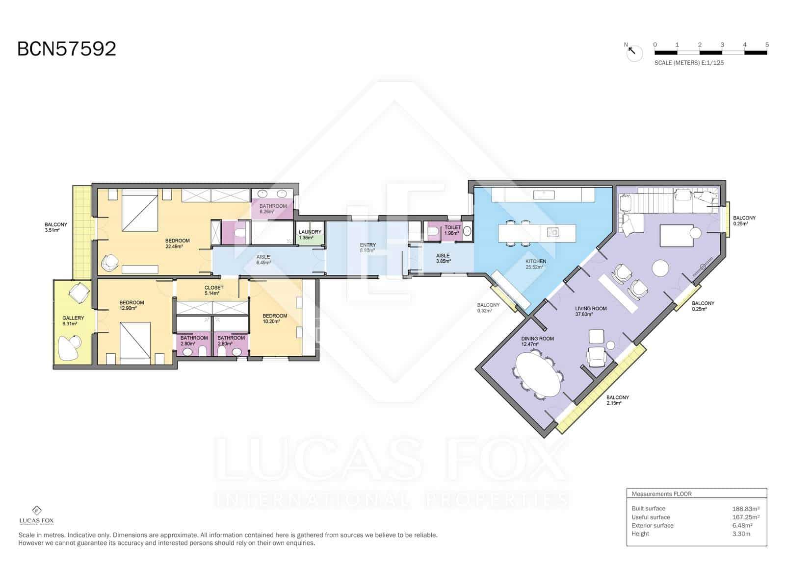 3 soveværelse Lejlighed til salg i Barcelona by - € 1.900.000 (Ref: 9752335)