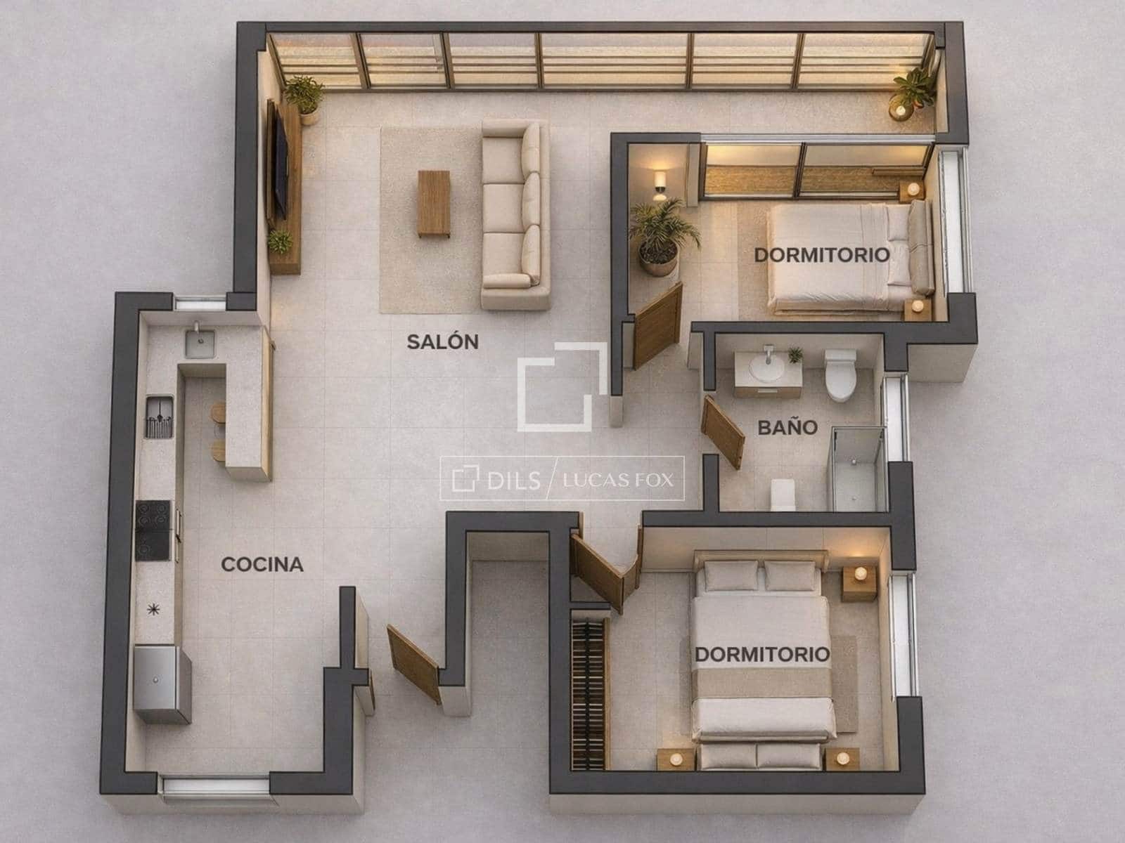 2 Zimmer Apartment zu verkaufen in Alicante / Alacant Stadt mit Pool Garage - 469.000 € (Ref: 9753492)