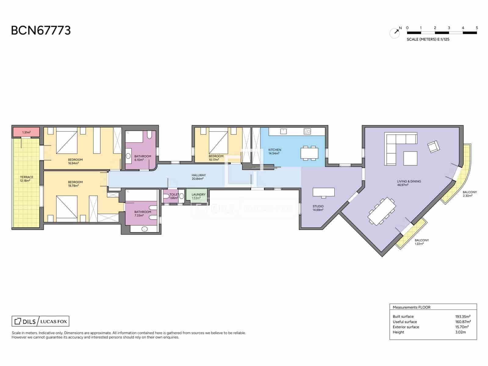 3 sovrum Lägenhet till salu i Barcelona stad - 1 695 000 € (Ref: 9753564)