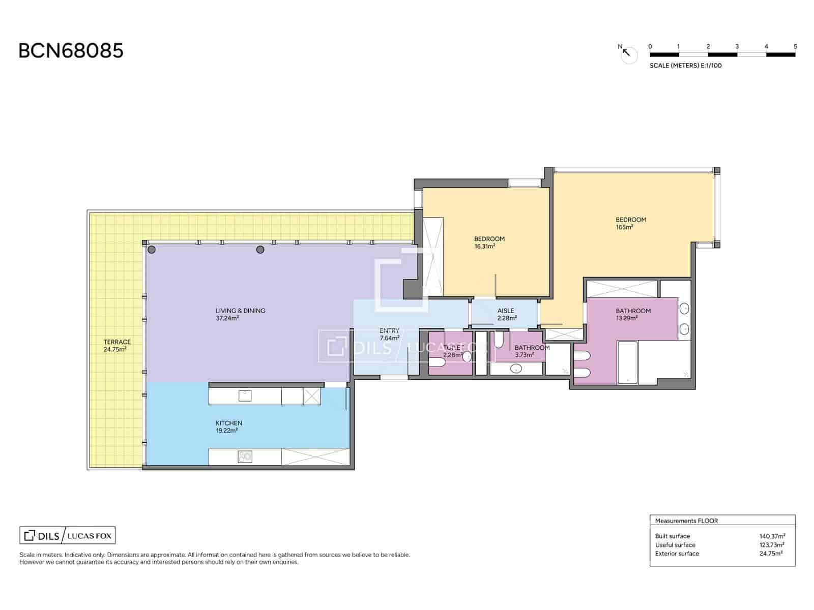 2 chambre Penthouse à vendre à Barcelone ville avec garage - 1 900 000 € (Ref: 9756645)