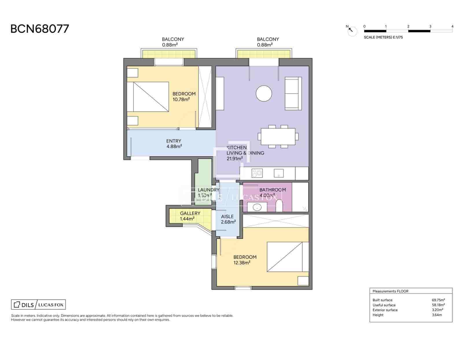 4 soverom Leilighet til salgs i Barcelona by - € 1 080 000 (Ref: 9759599)
