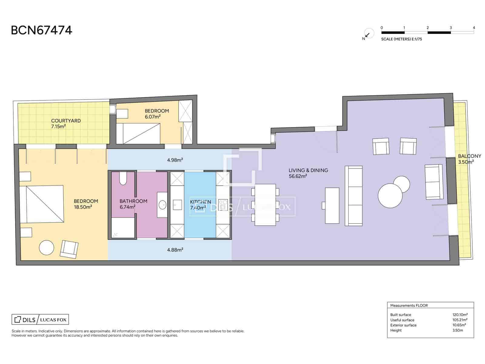 2 sovrum Lägenhet till salu i Barcelona stad - 750 000 € (Ref: 9761479)