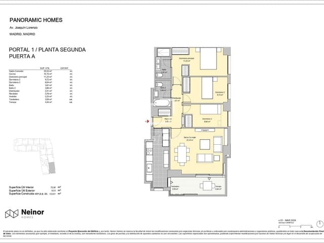 3 quarto Apartamento para venda em Madrid cidade com piscina garagem - 1 200 000 € (Ref: 9761483)