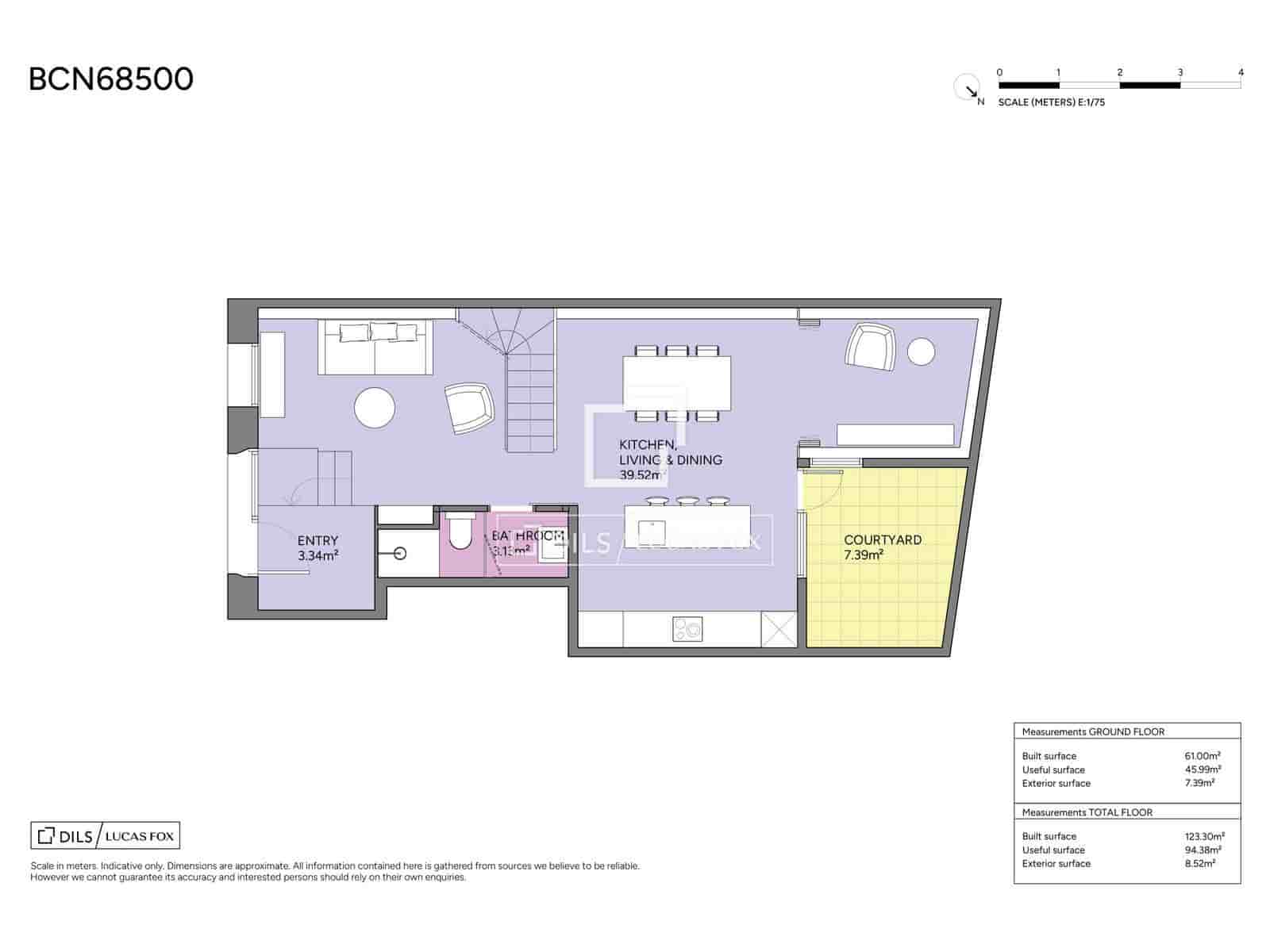 4 soverom Leilighet til salgs i Barcelona by - € 450 000 (Ref: 9769924)