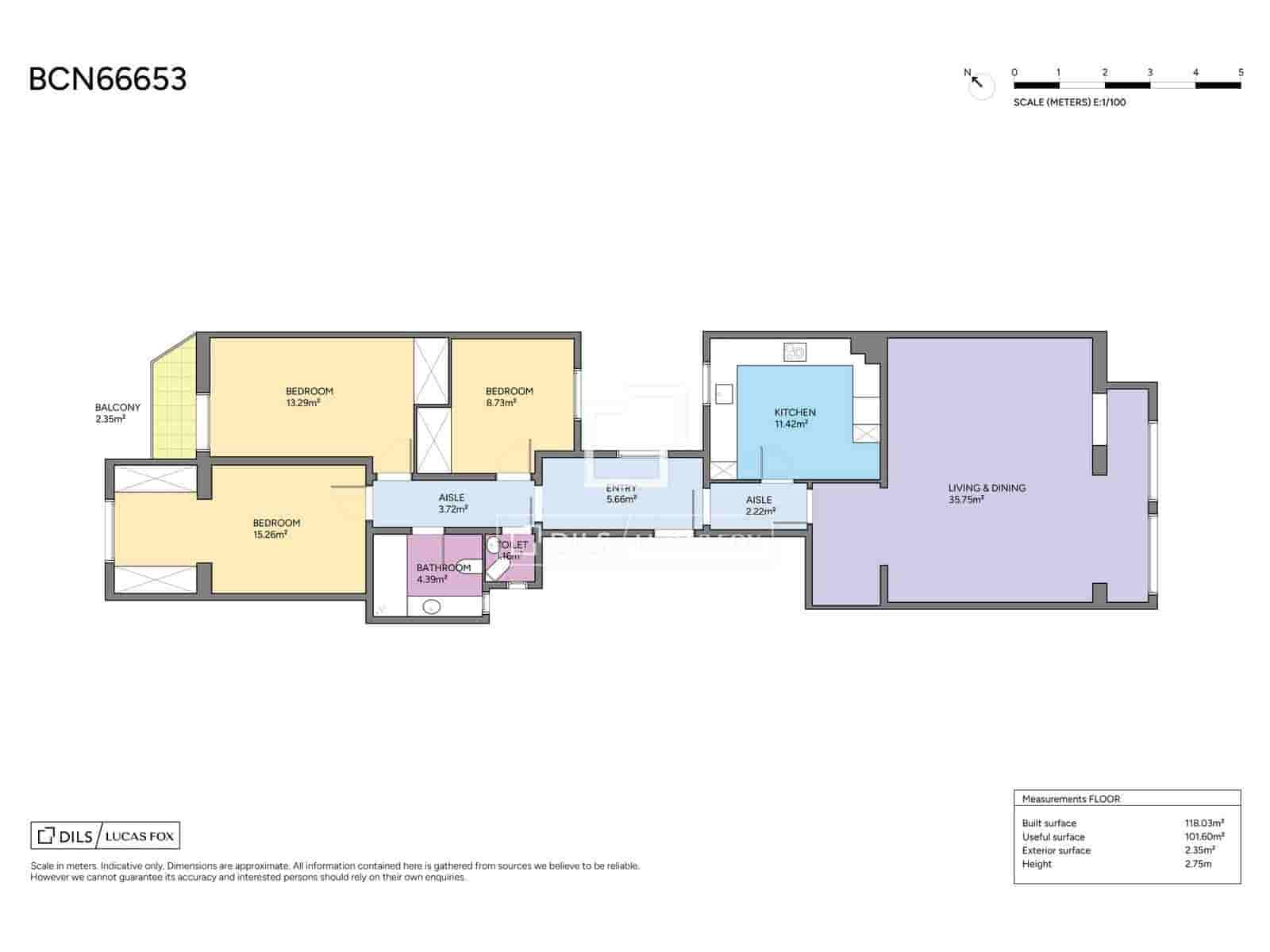 3 soverom Leilighet til salgs i Barcelona by - € 895 000 (Ref: 9775873)