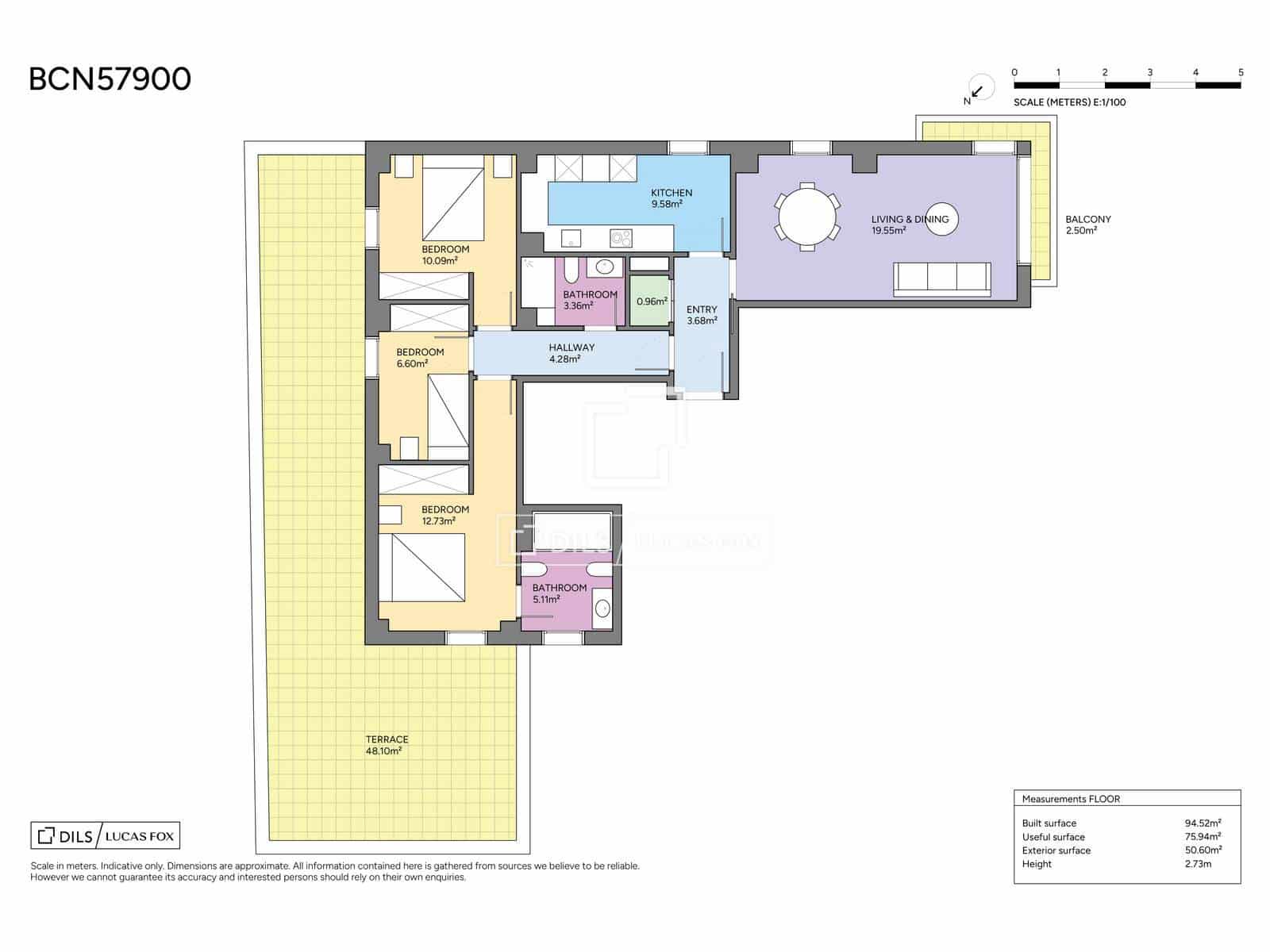 3 soverom Leilighet til salgs i Barcelona by med garasje - € 755 000 (Ref: 9782227)