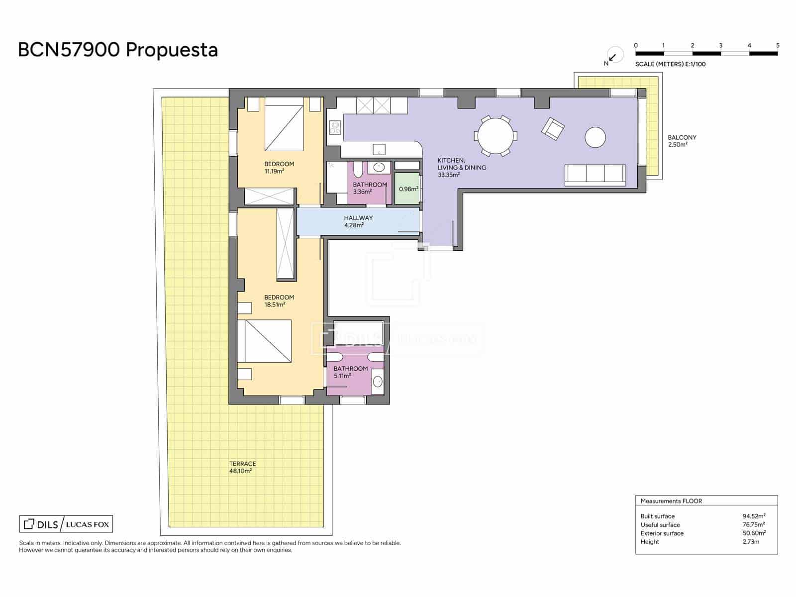 3 soverom Leilighet til salgs i Barcelona by med garasje - € 755 000 (Ref: 9782227)