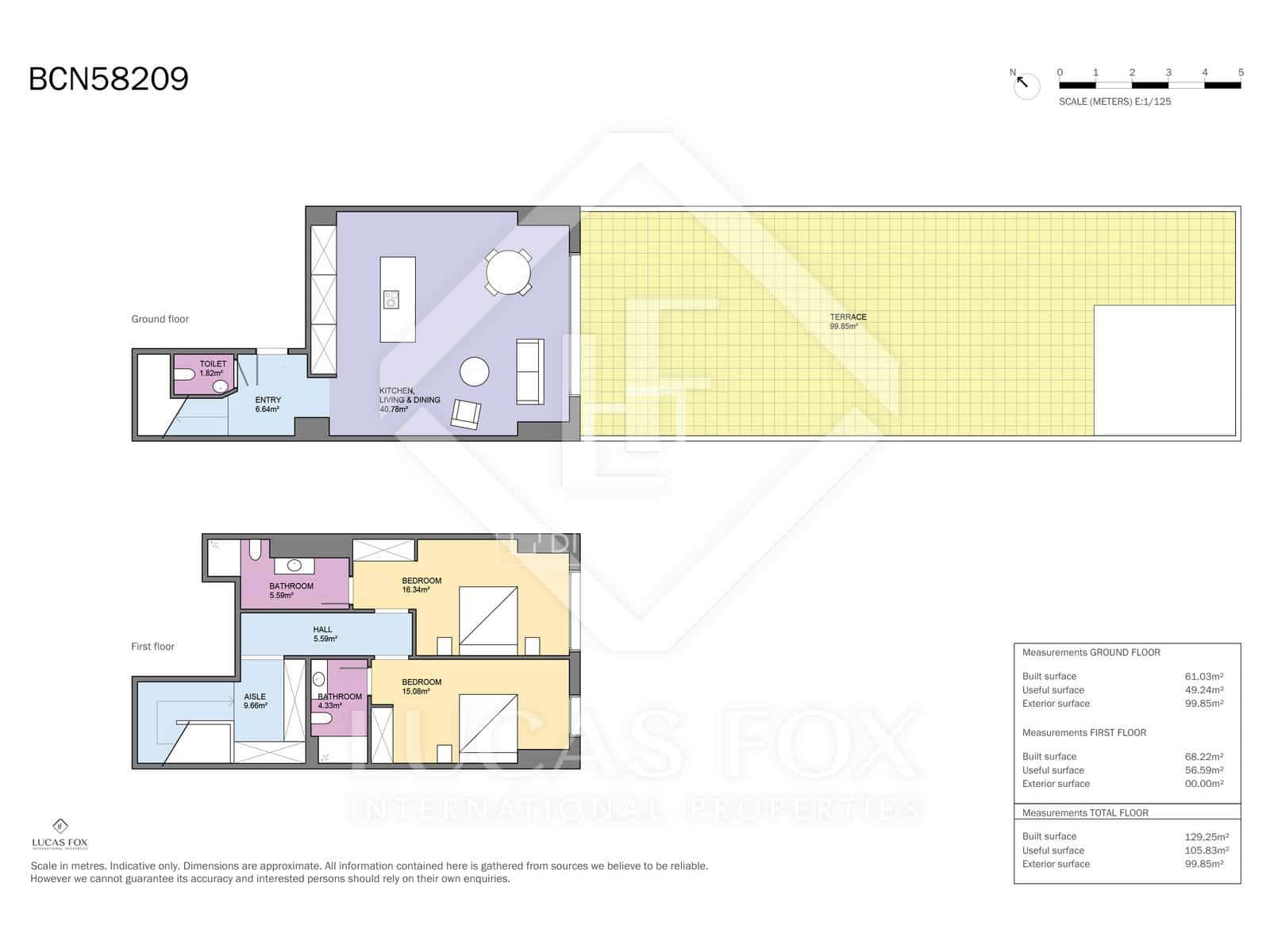 Appartement de 2 chambres à louer à Barcelone ville avec piscine garage - 3 200 € (Ref: 9793115)