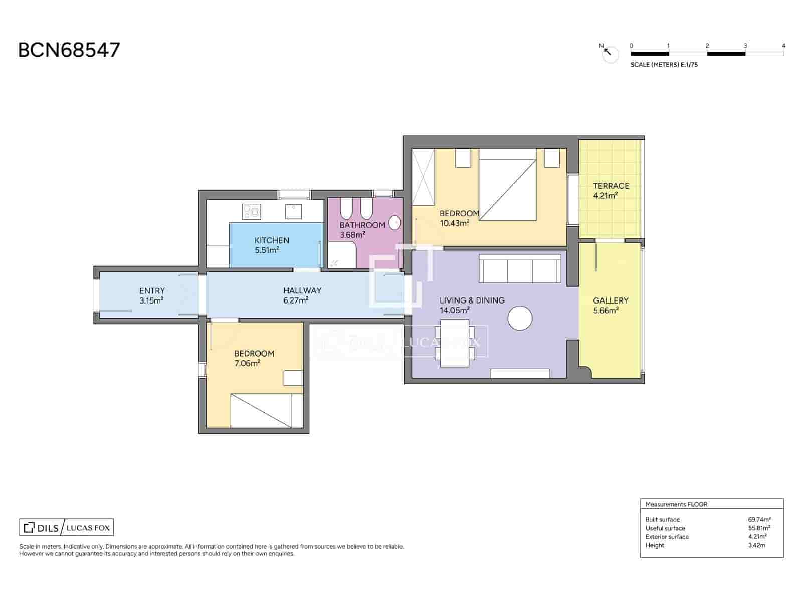 2 soverom Leilighet til salgs i Barcelona by - € 520 000 (Ref: 9793587)