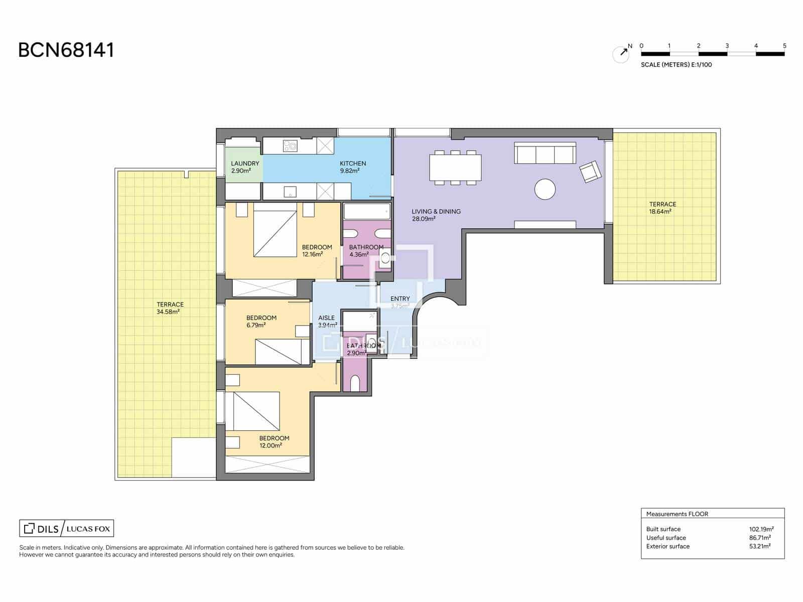 3 sypialnia Apartament na sprzedaż w Miasto Barcelona z basenem garażem - 675 000 € (Ref: 9793639)