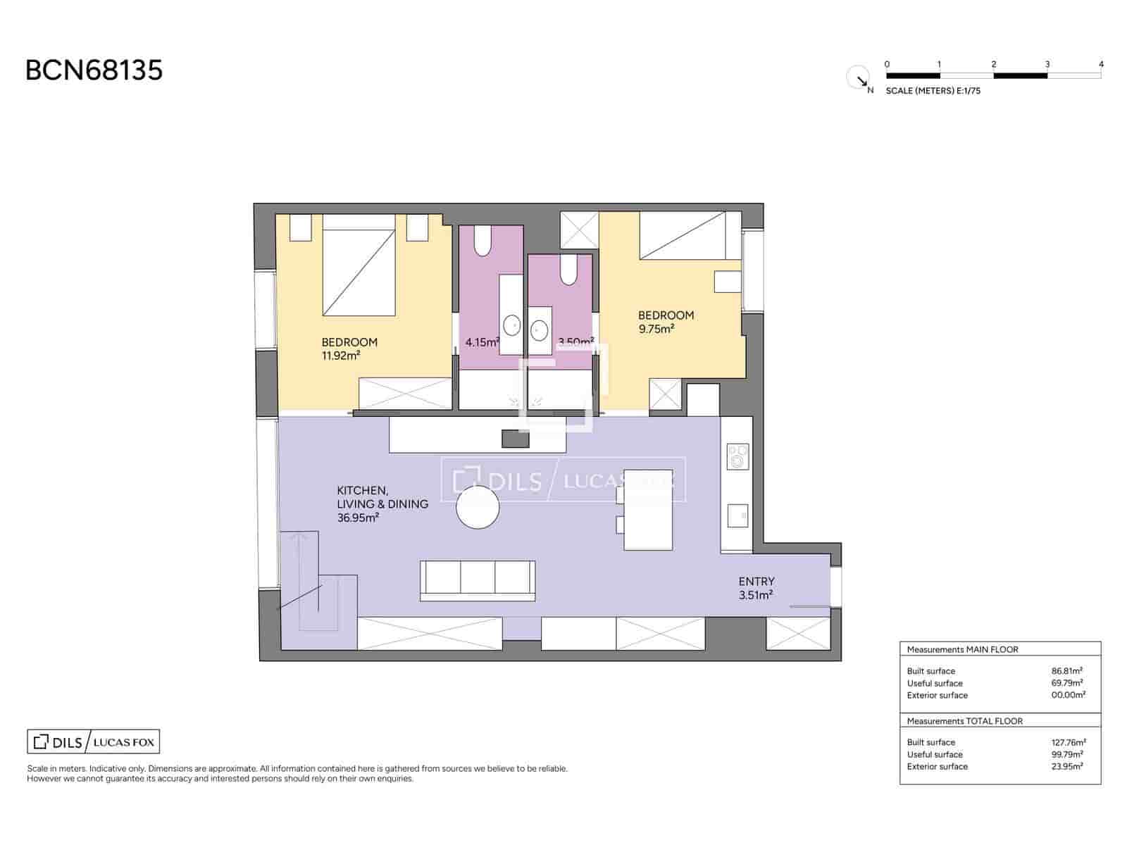 3 soverom Leilighet til salgs i Barcelona by - € 1 380 000 (Ref: 9795235)