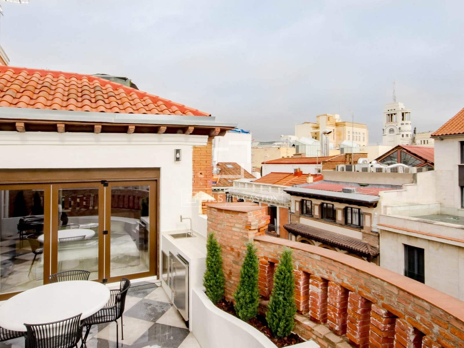 Penthouse de 2 chambres à louer à Madrid ville - 10 000 € (Ref: 9797428)