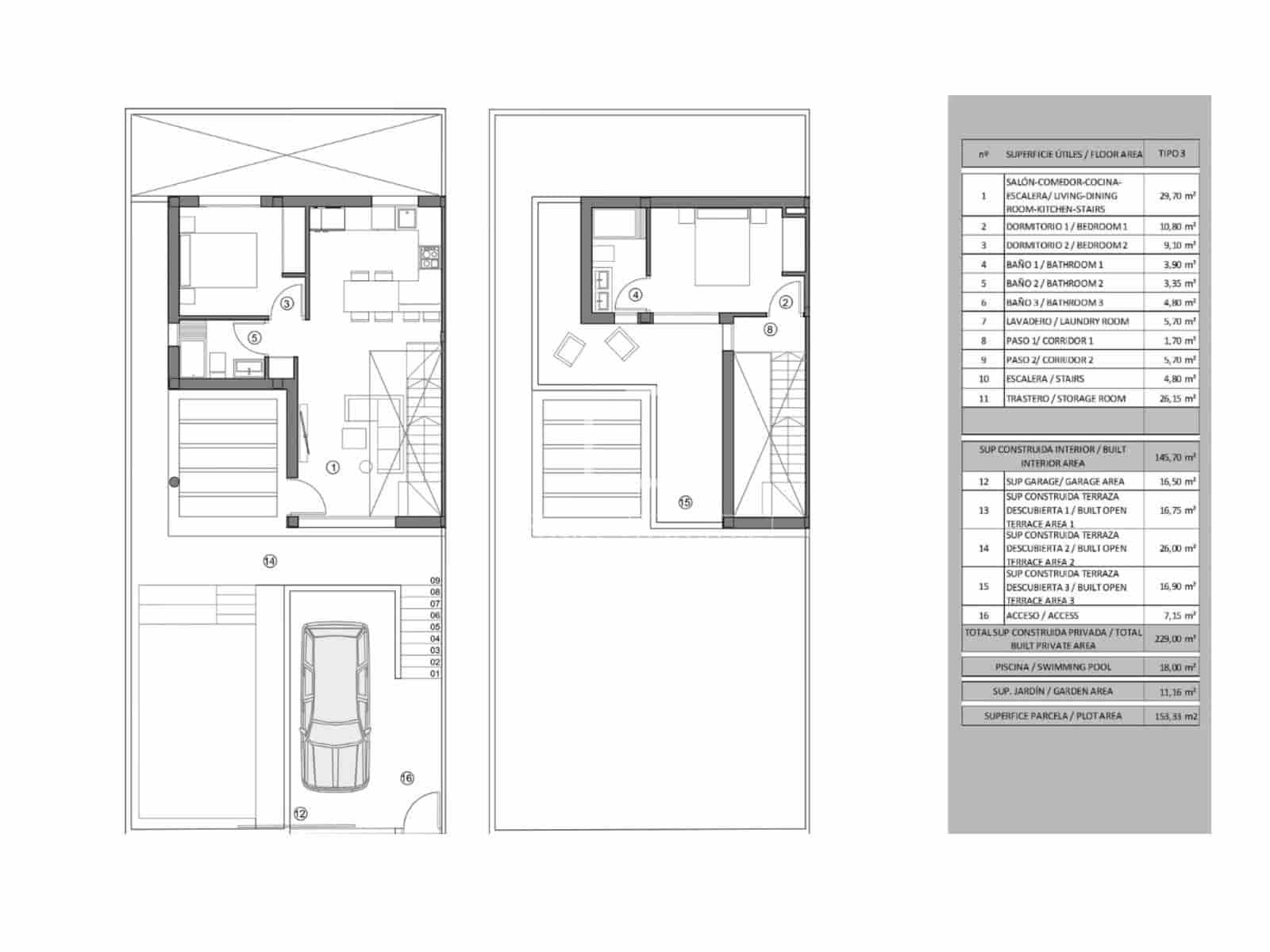2 soverom Villa til salgs i Finestrat med svømmebasseng garasje - € 581 000 (Ref: 9798352)