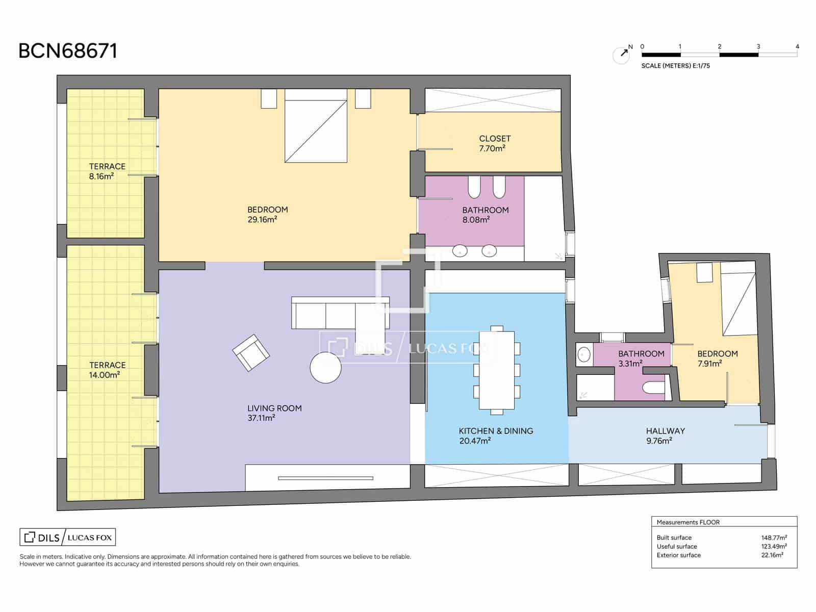 Apartamento de 2 habitaciones en Barcelona ciudad en venta - 785.000 € (Ref: 9802941)