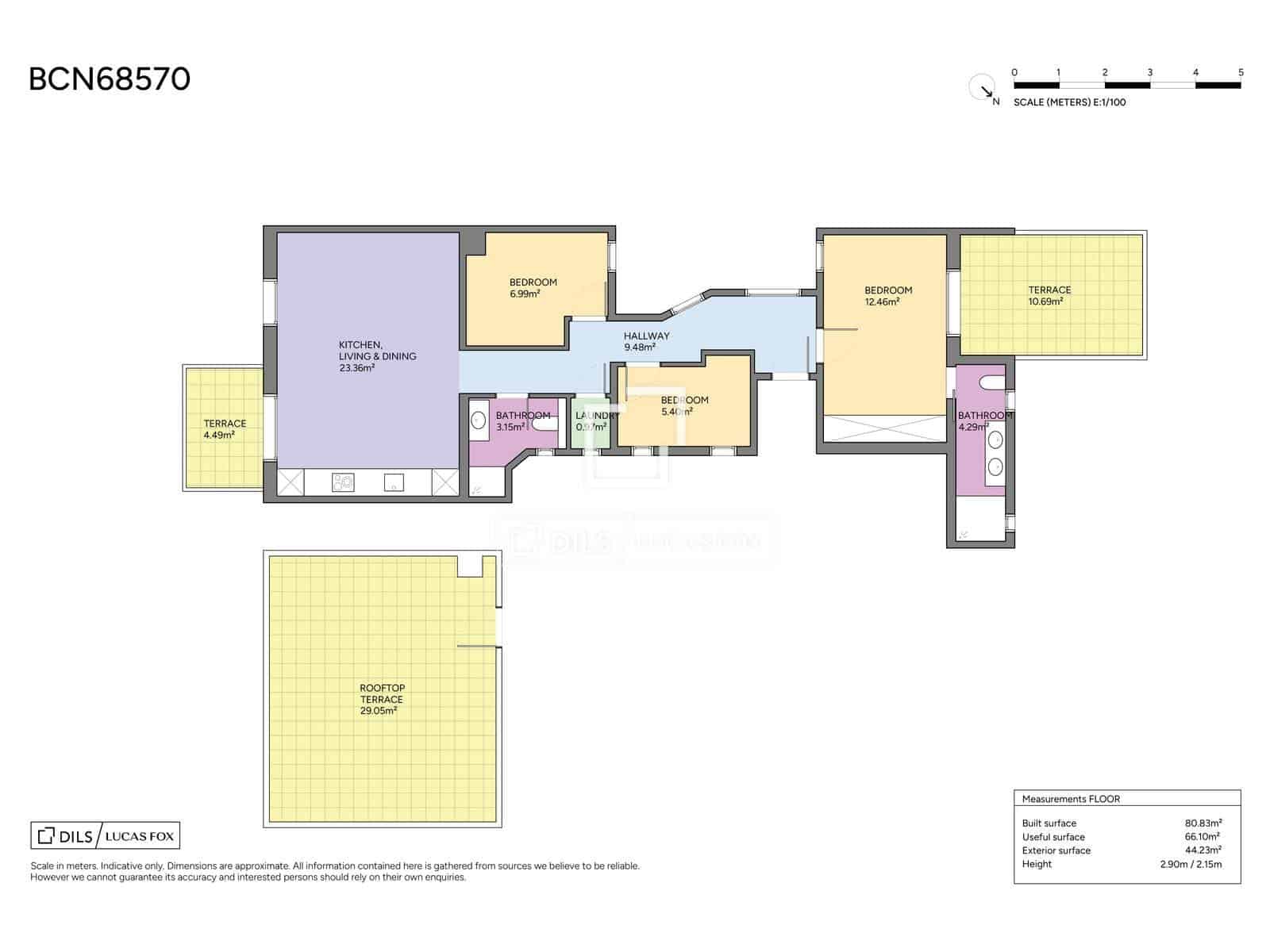 3 sovrum Takvåning till salu i Barcelona stad - 815 000 € (Ref: 9804809)