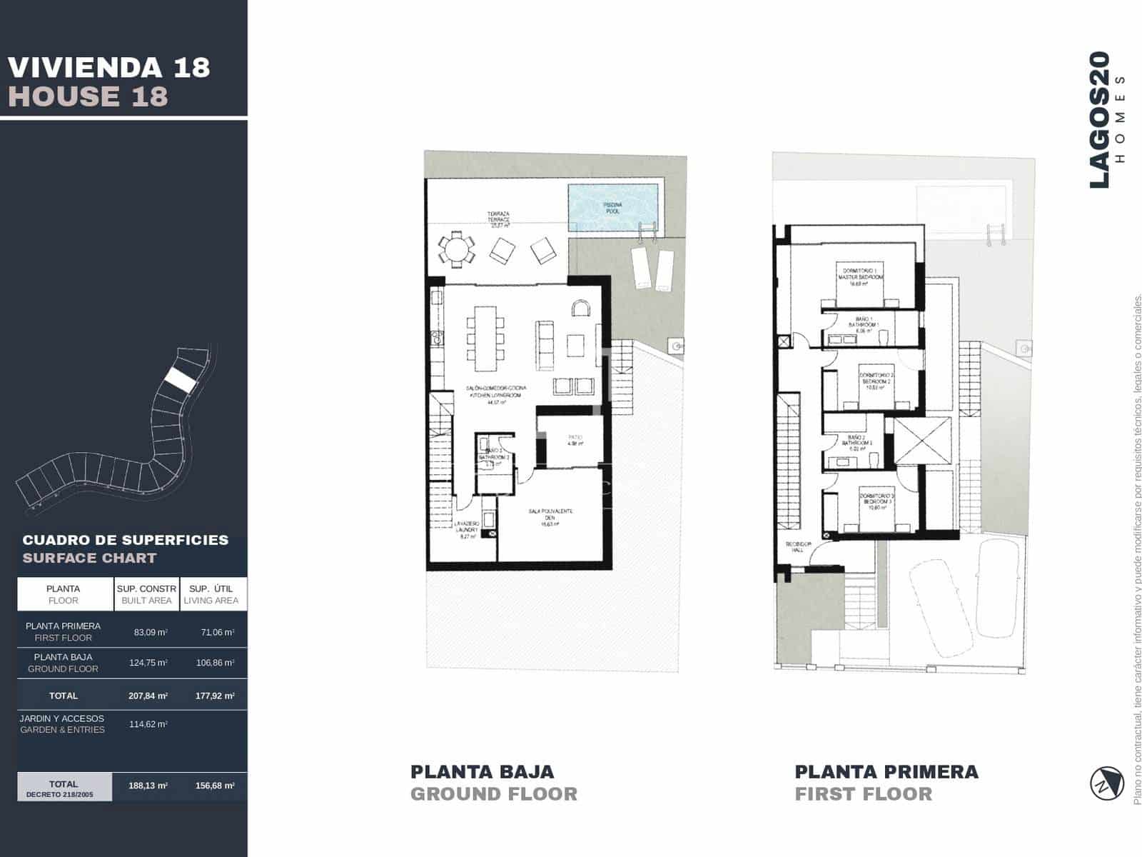 Chalet de 3 habitaciones en Lagos en venta con piscina garaje - 605.000 € (Ref: 9804813)