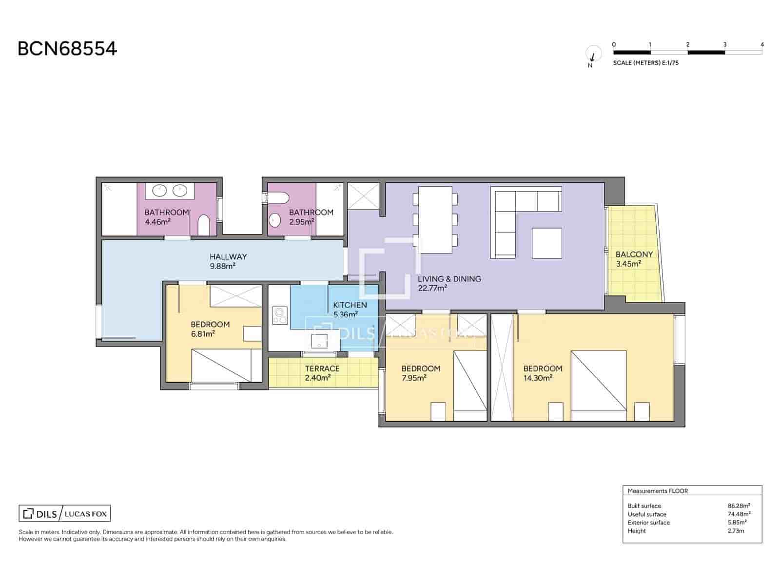 3 camera da letto Appartamento in vendita in Barcelona citta - 790.000 € (Rif: 9805664)