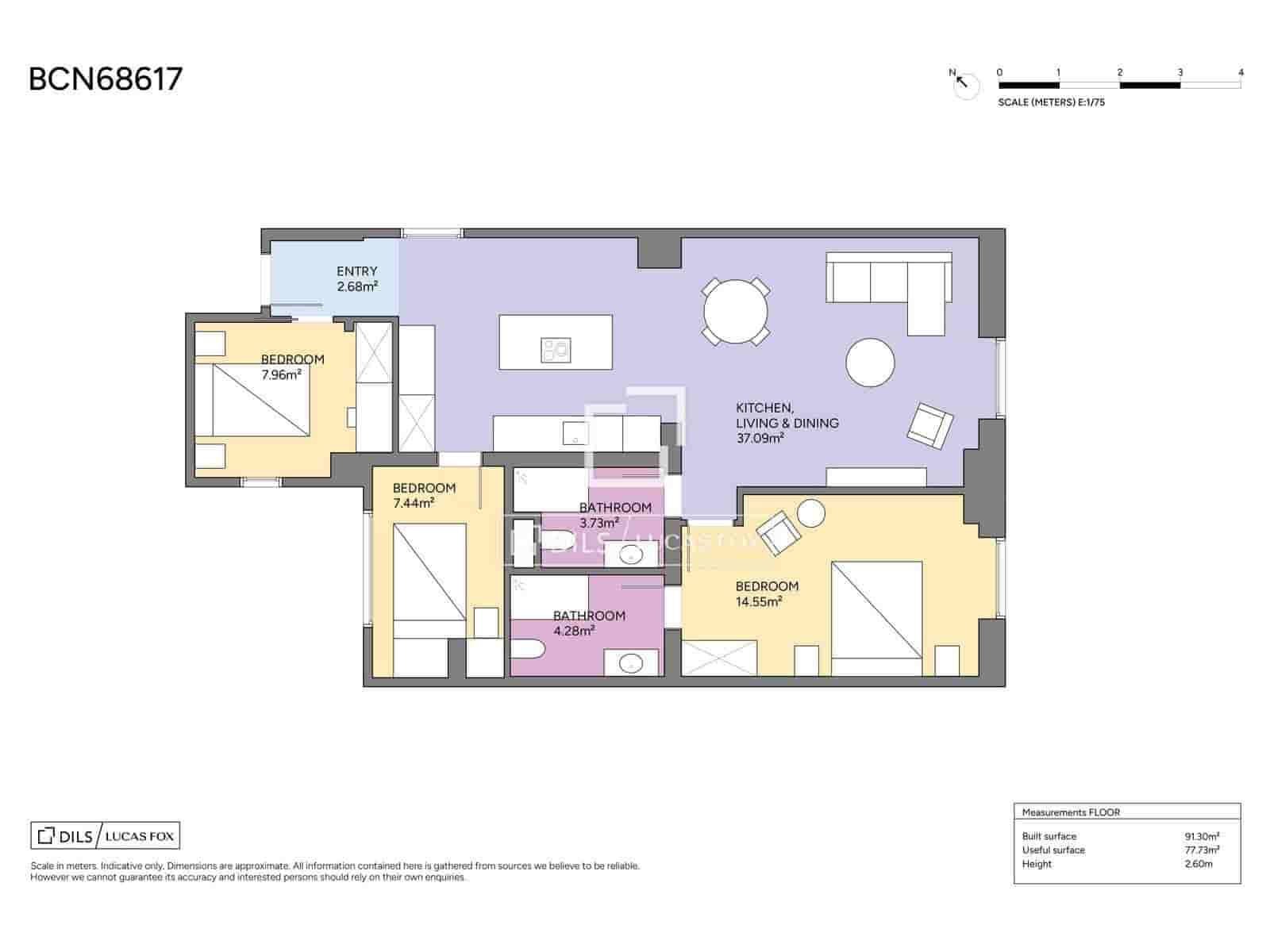 3 slaapkamer Appartement te koop in Barcelona stad - € 1.250.000 (Ref: 9806741)