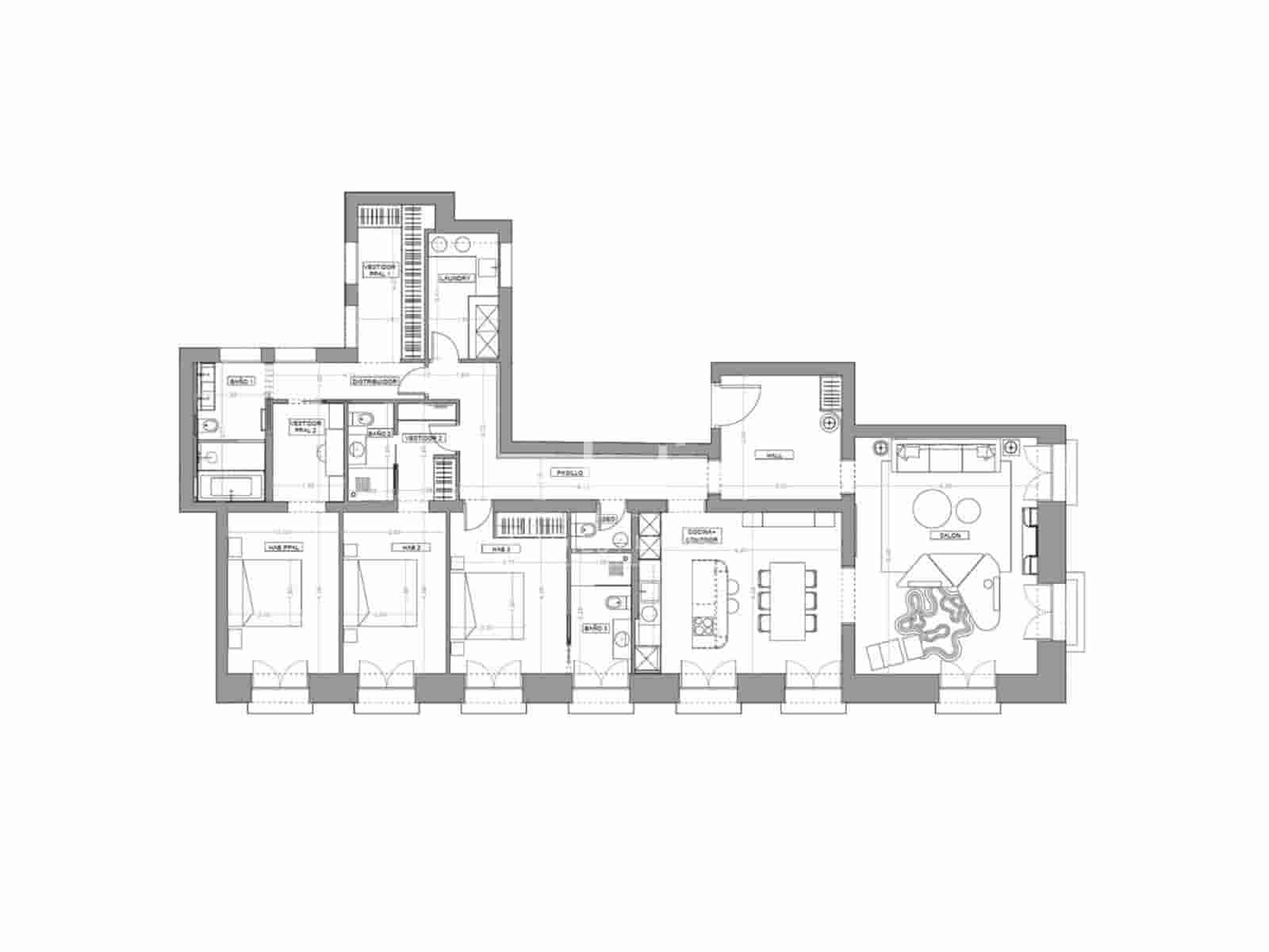 Apartamento de 3 habitaciones en Madrid ciudad en venta - 3.800.000 € (Ref: 9810796)