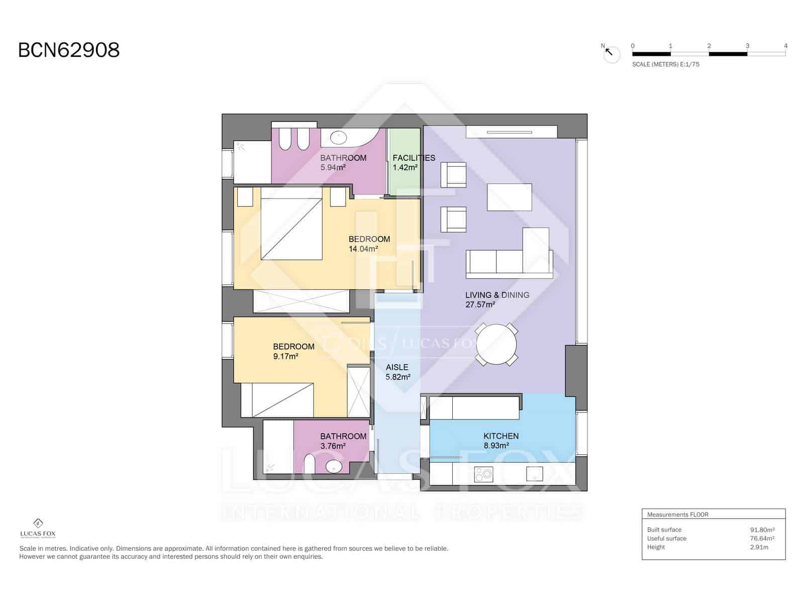 2 camera da letto Appartamento in vendita in Barcelona citta con garage - 1.250.000 € (Rif: 9815098)