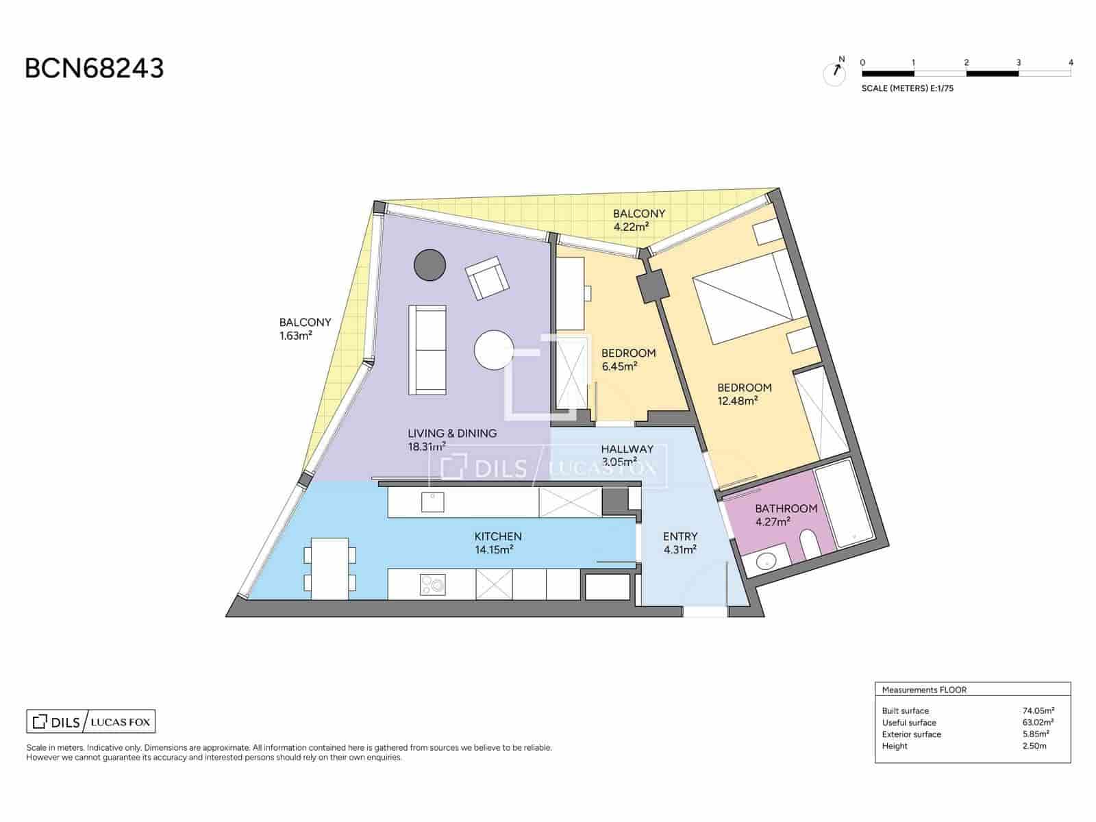 2 bedroom Apartment for sale in Barcelona city - € 645,000 (Ref: 9818452)