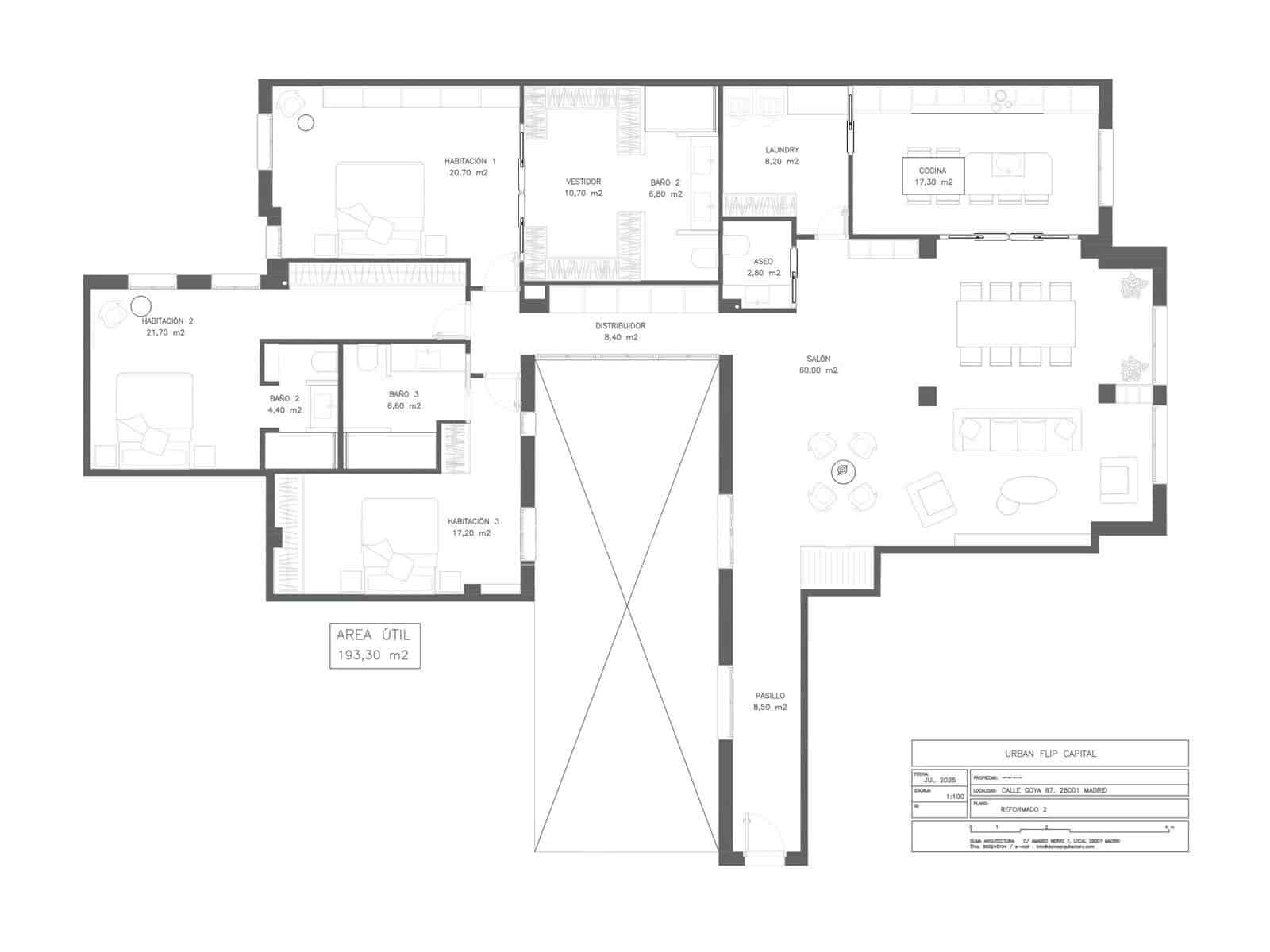3 sypialnia Apartament na sprzedaż w Miasto Madryt - 3 050 000 € (Ref: 9819551)