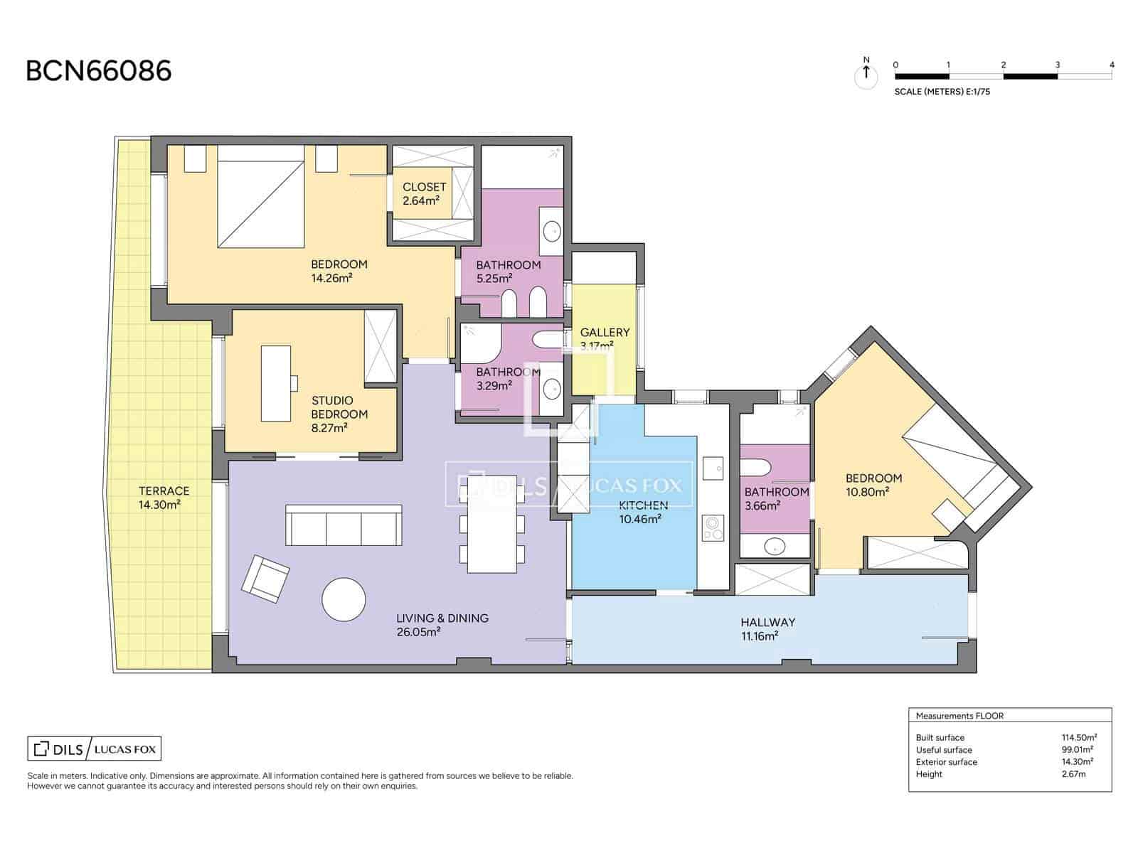 3 bedroom Apartment for sale in Barcelona city with garage - € 780,000 (Ref: 9823577)