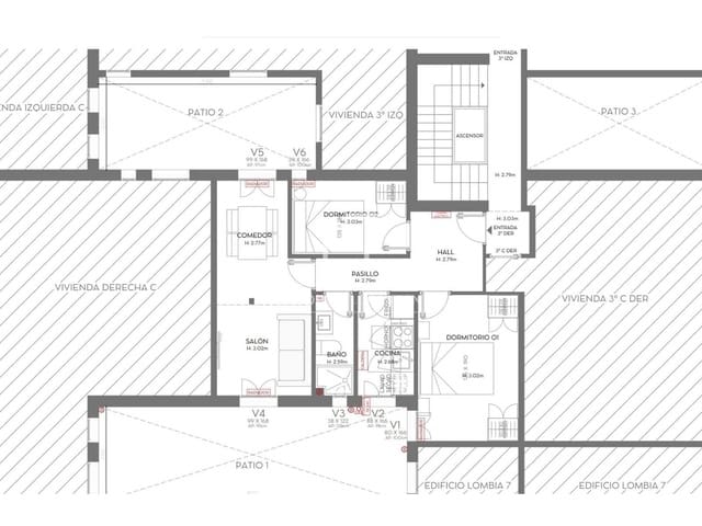 2 chambre Appartement à vendre à Goya, Madrid ville - 589 000 € (Ref: 9828007)