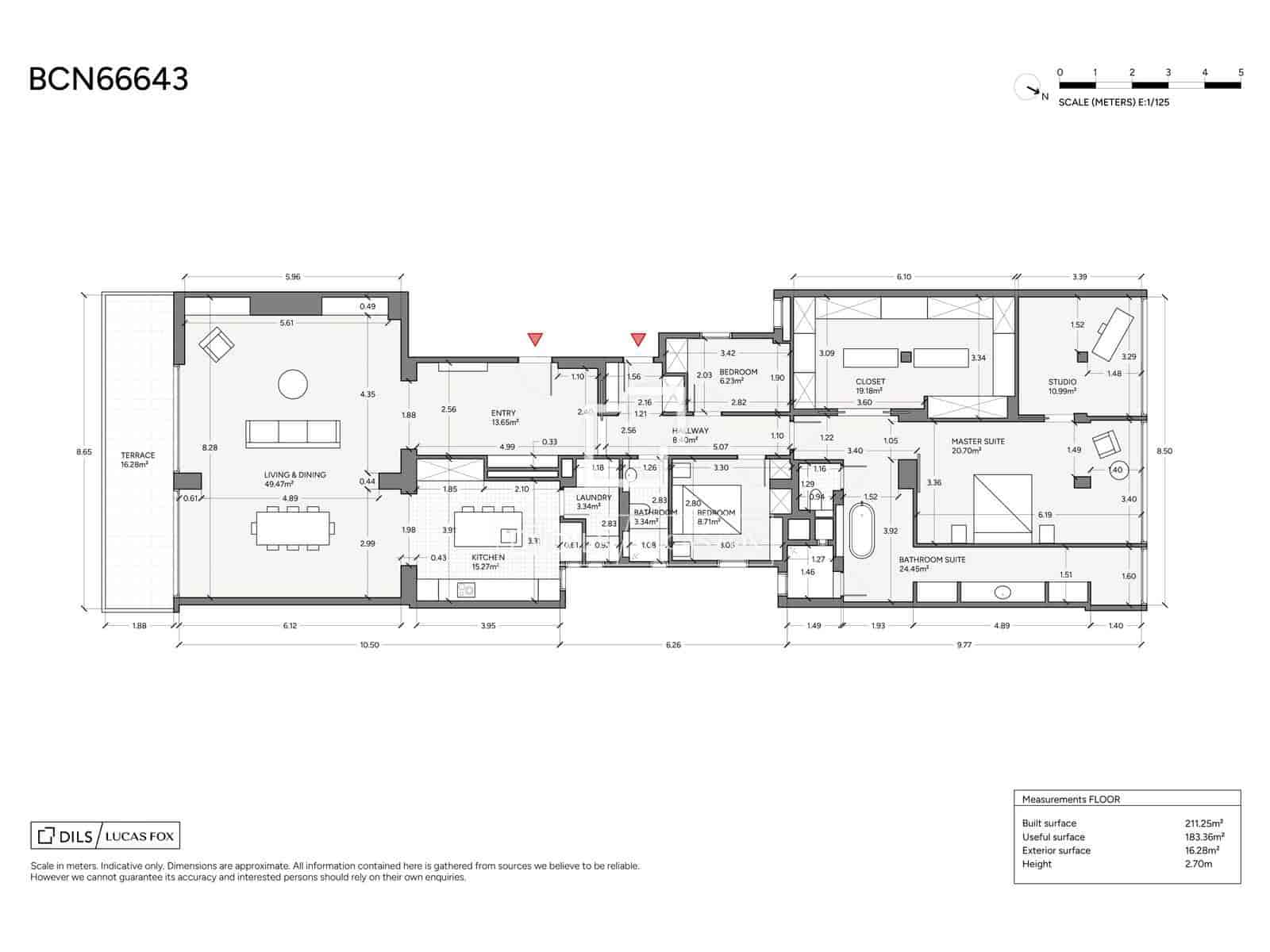 3 soveværelse Lejlighed til salg i Barcelona by - € 2.750.000 (Ref: 9830266)