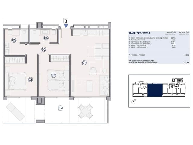 2 camera da letto Appartamento in vendita in La Villajoyosa / Vila Joiosa con piscina garage - 735.000 € (Rif: 9832717)