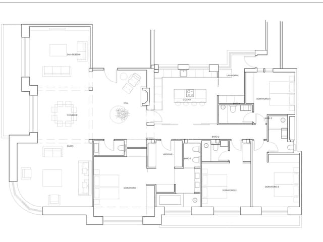 4 makuuhuone Huoneisto myytävänä paikassa Goya, Madrid kaupunki - 3 900 000 € (Ref: 9832857)