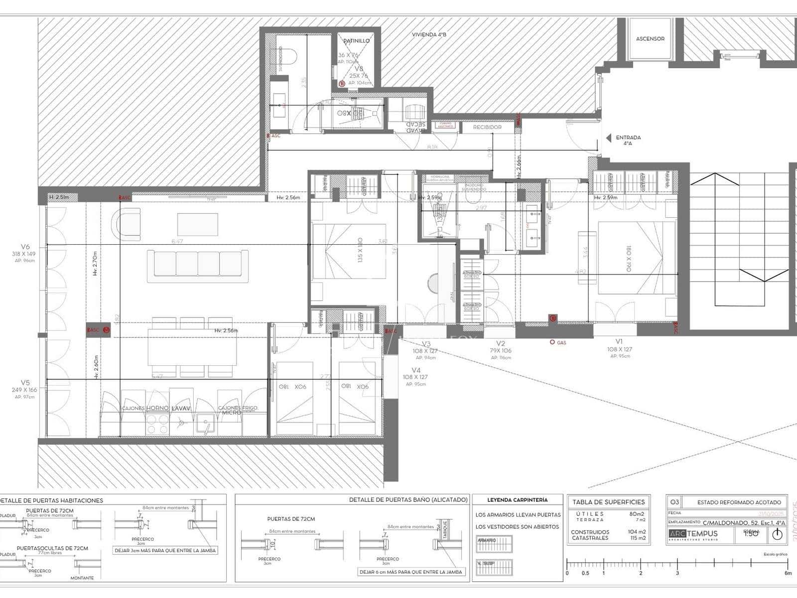 3 soveværelse Lejlighed til salg i Madrid by - € 1.699.000 (Ref: 9834216)