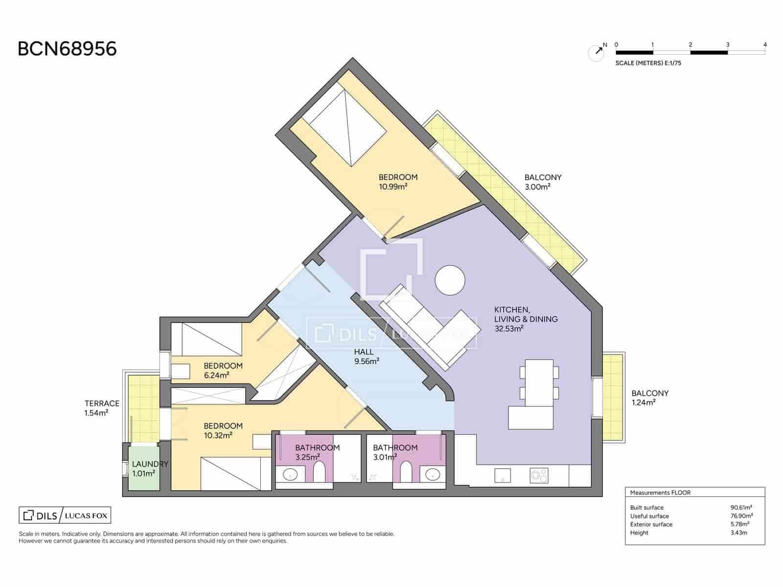 3 bedroom Apartment for sale in Barcelona city - € 725,000 (Ref: 9834537)