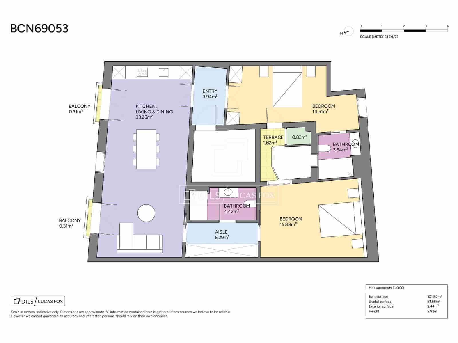 2 sypialnia Apartament na sprzedaż w Miasto Barcelona - 585 000 € (Ref: 9834646)