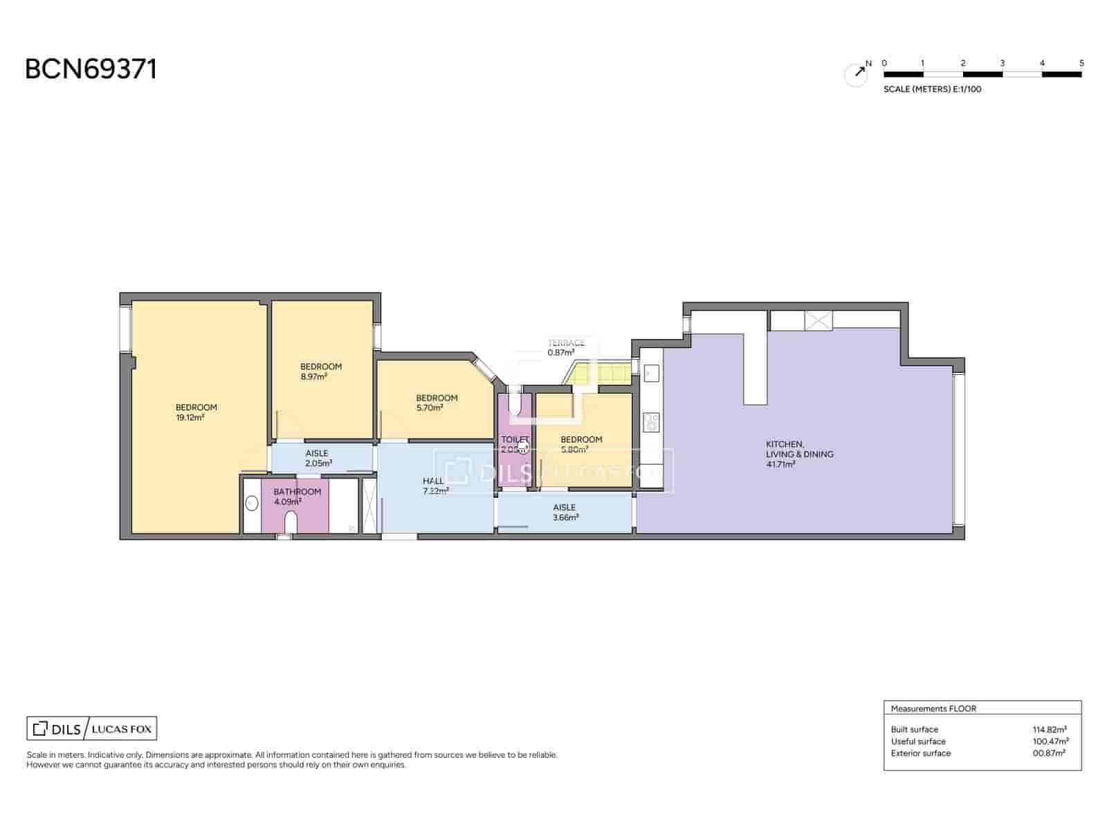 4 soverom Leilighet til salgs i Barcelona by - € 820 000 (Ref: 9841802)