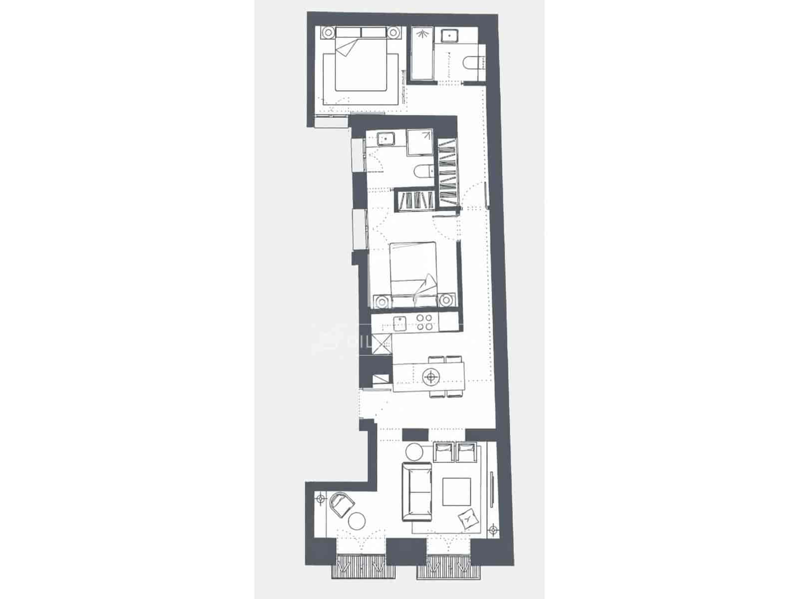 2 slaapkamer Appartement te huur in Madrid stad - € 3.400 (Ref: 9848400)
