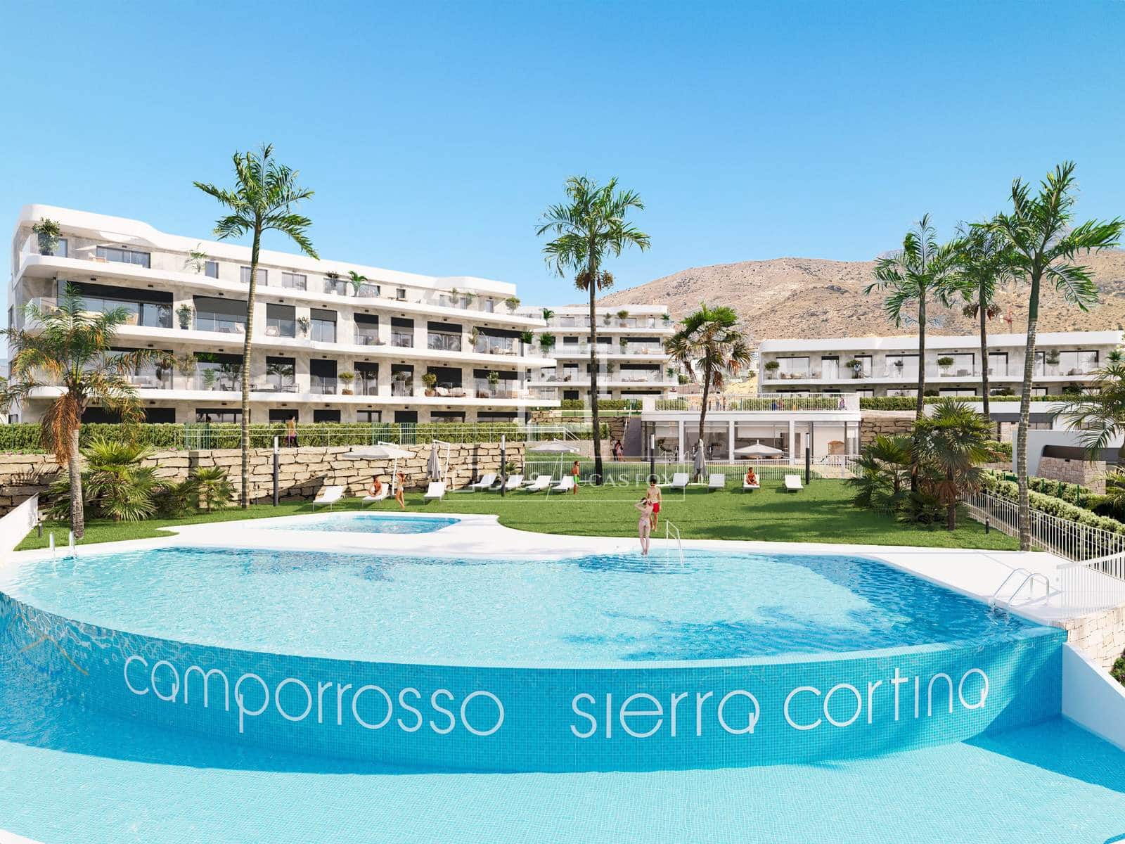 2 bedroom Apartment for sale in Finestrat with pool garage - € 450,000 (Ref: 9850052)