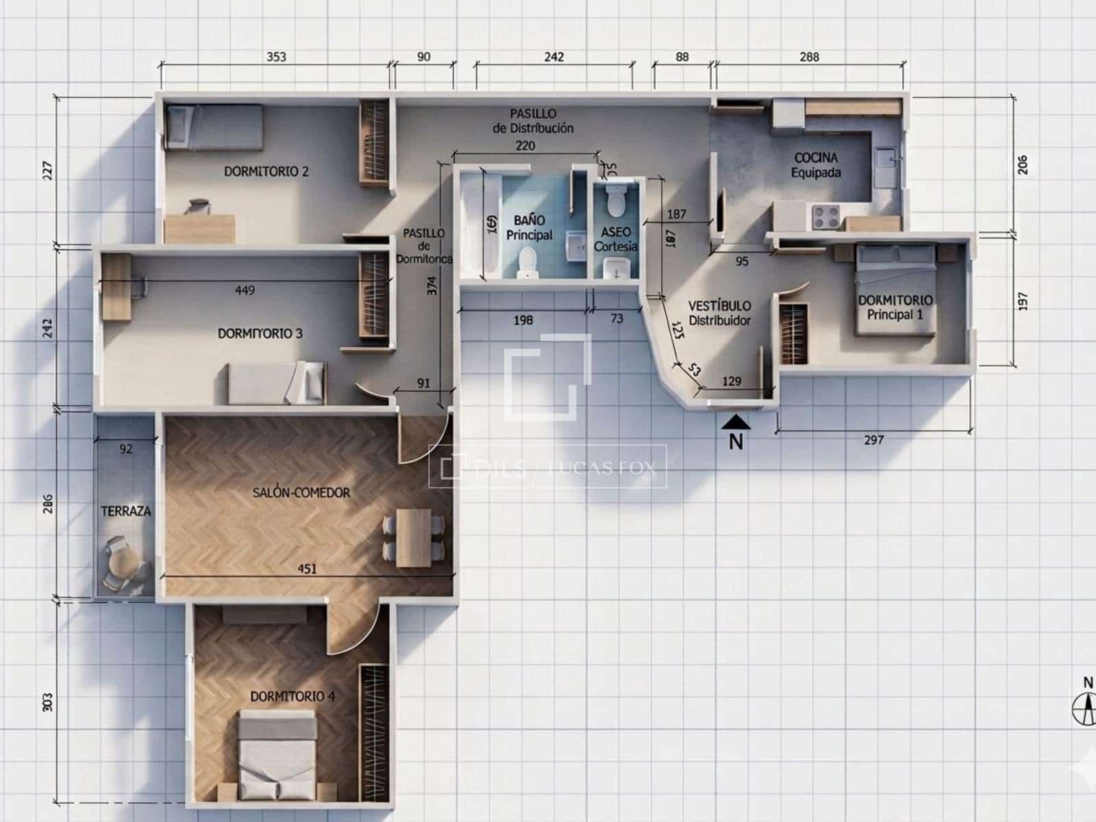 Apartamento de 4 habitaciones en Madrid ciudad en venta - 799.000 € (Ref: 9850563)
